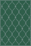 Tappeto elegante verde con motivo a reticolo barocco Verde
