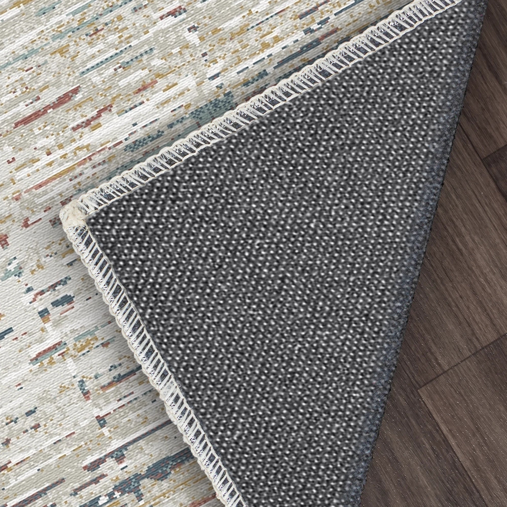 Luminous Grid Linear Abstract Rug