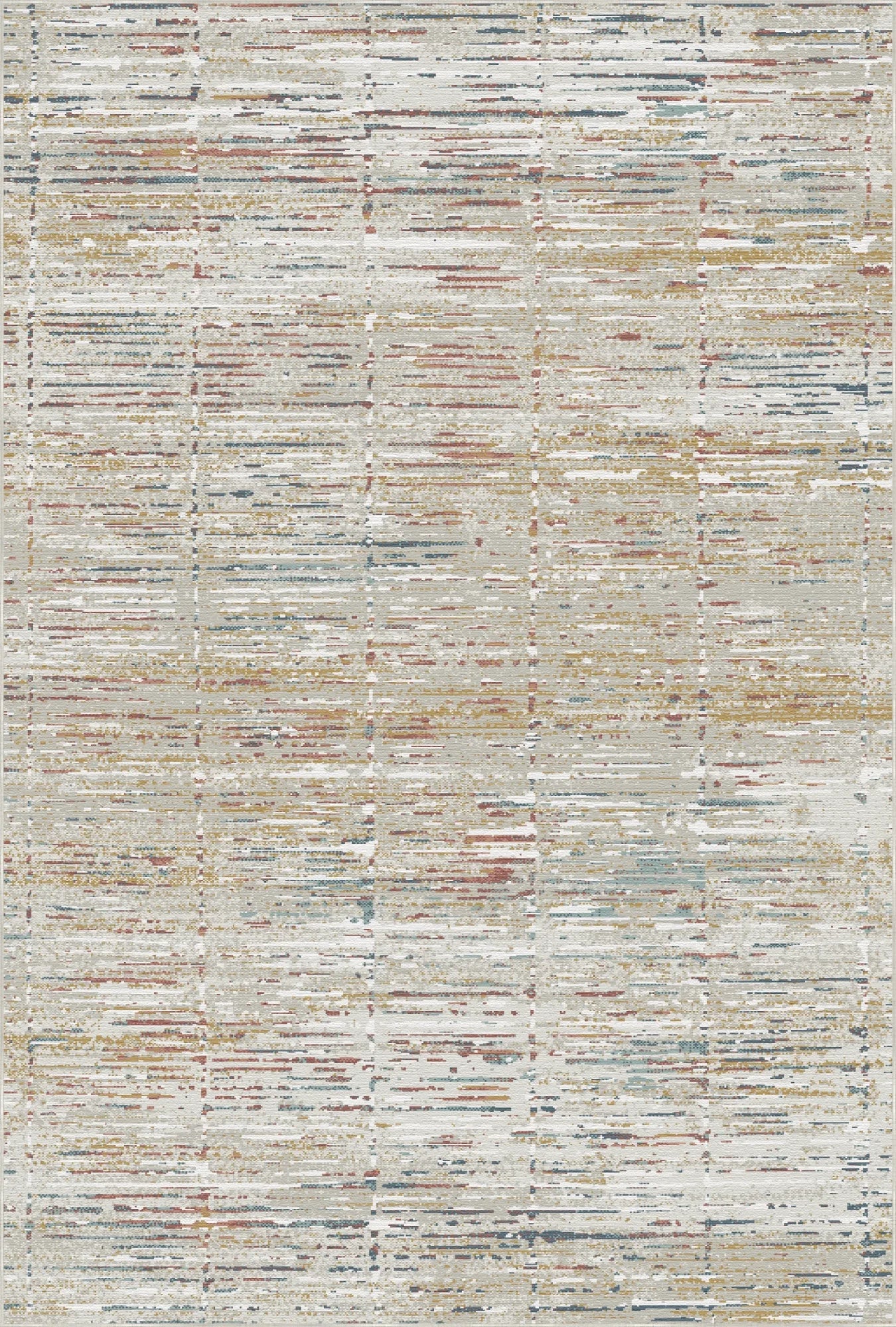 Luminous Grid Linear Abstract Rug