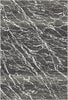 Obsidian Frost Marble Washable Rug 