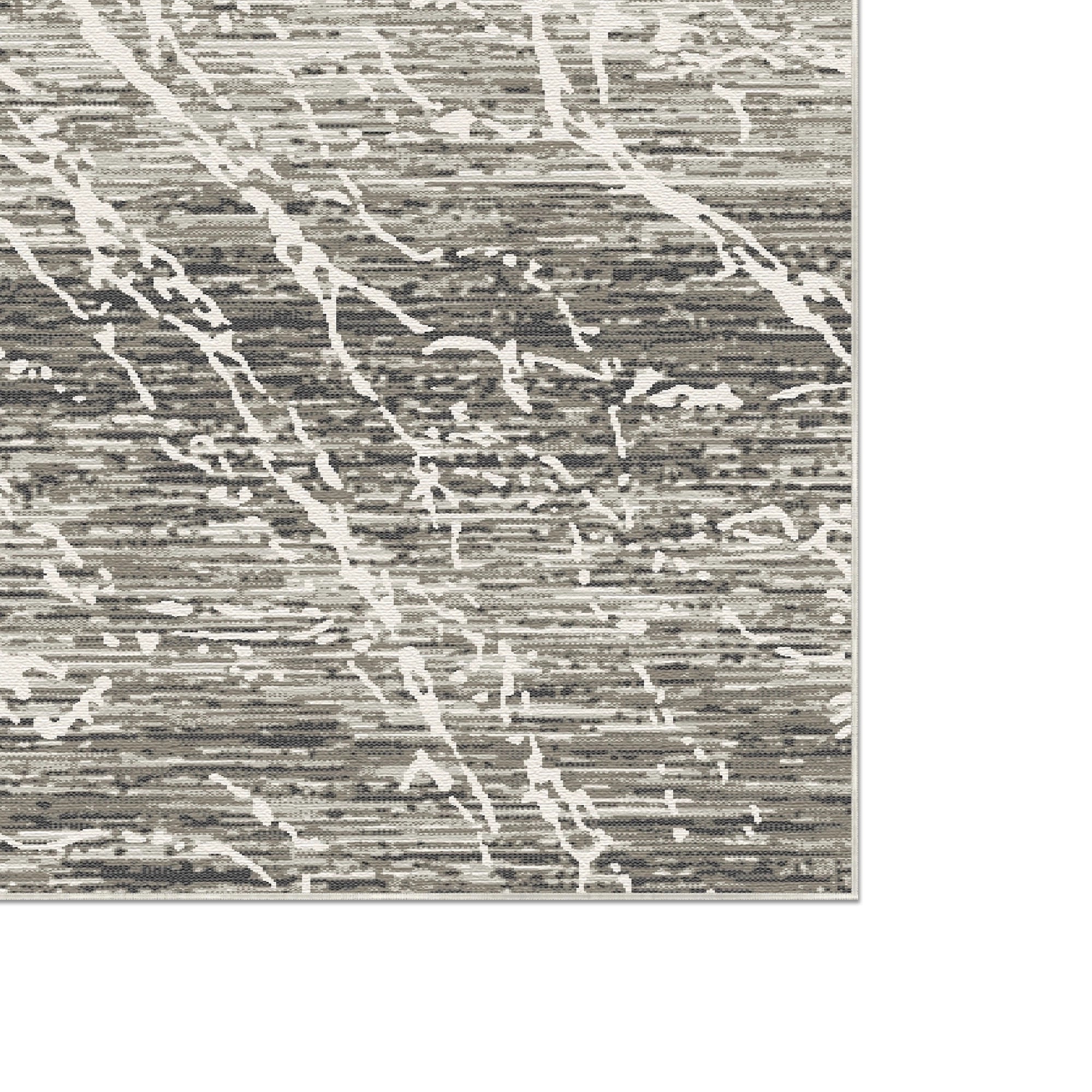 Carrara Frost Marble Washable Rug