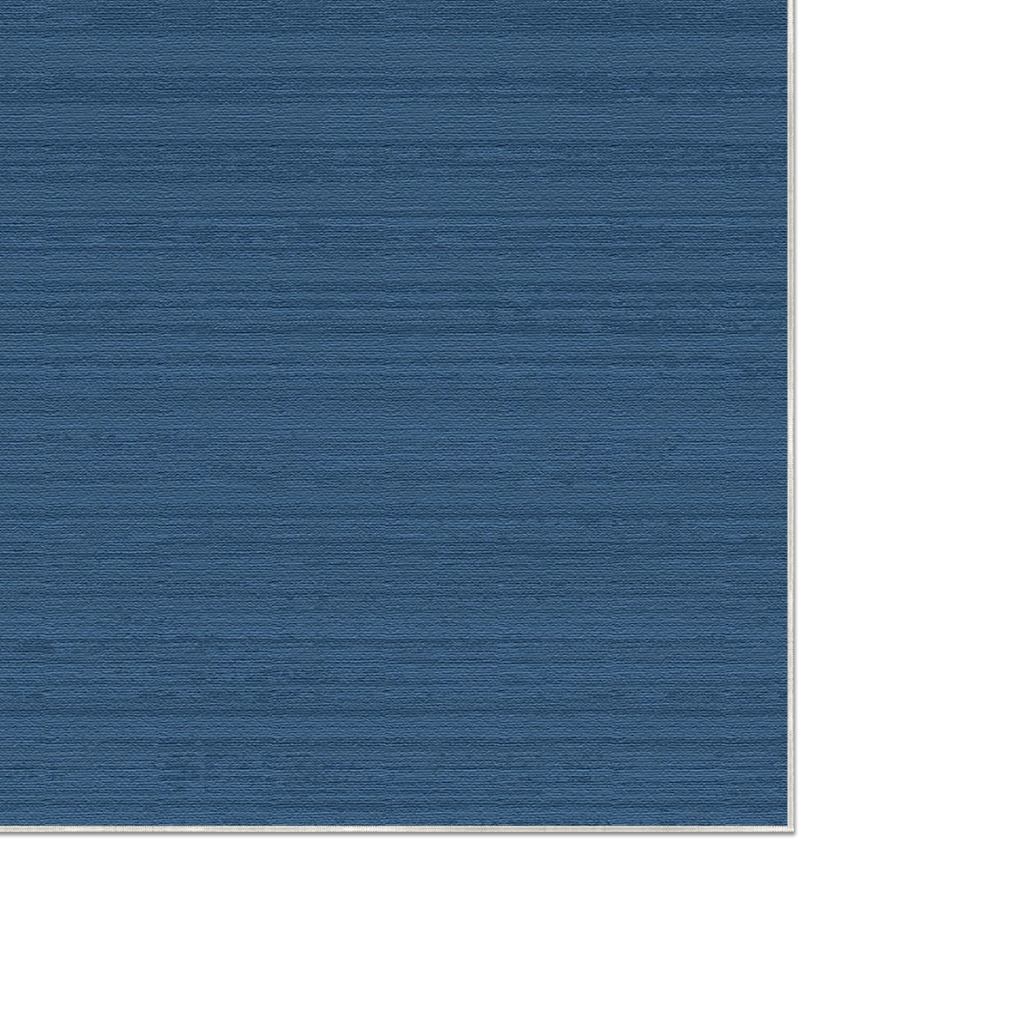 Azure Horizon Textured Washable Rug