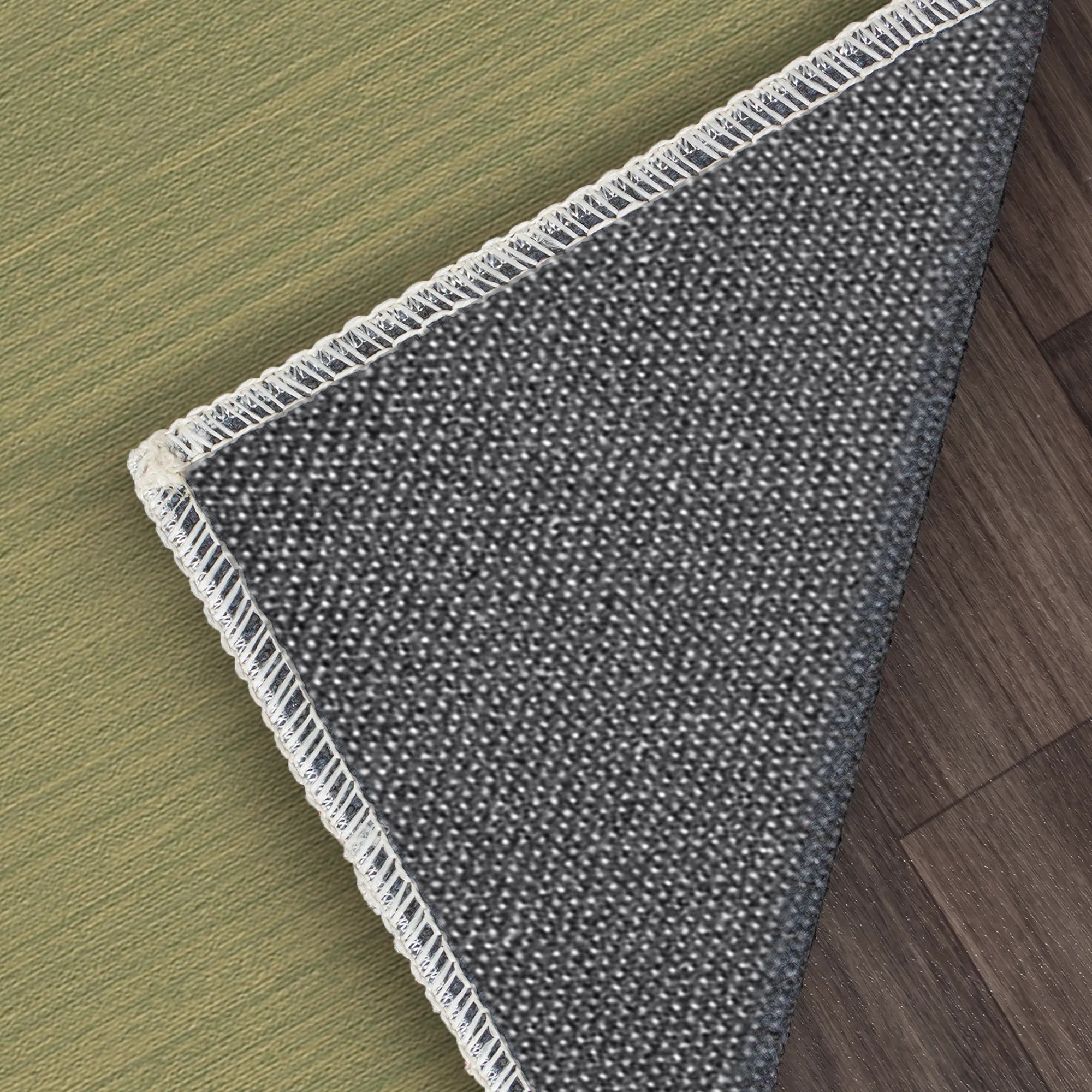Verdant Horizon Linear Textured Rug