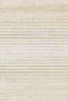 Sandstone Beige Linear Textured Rug Beige