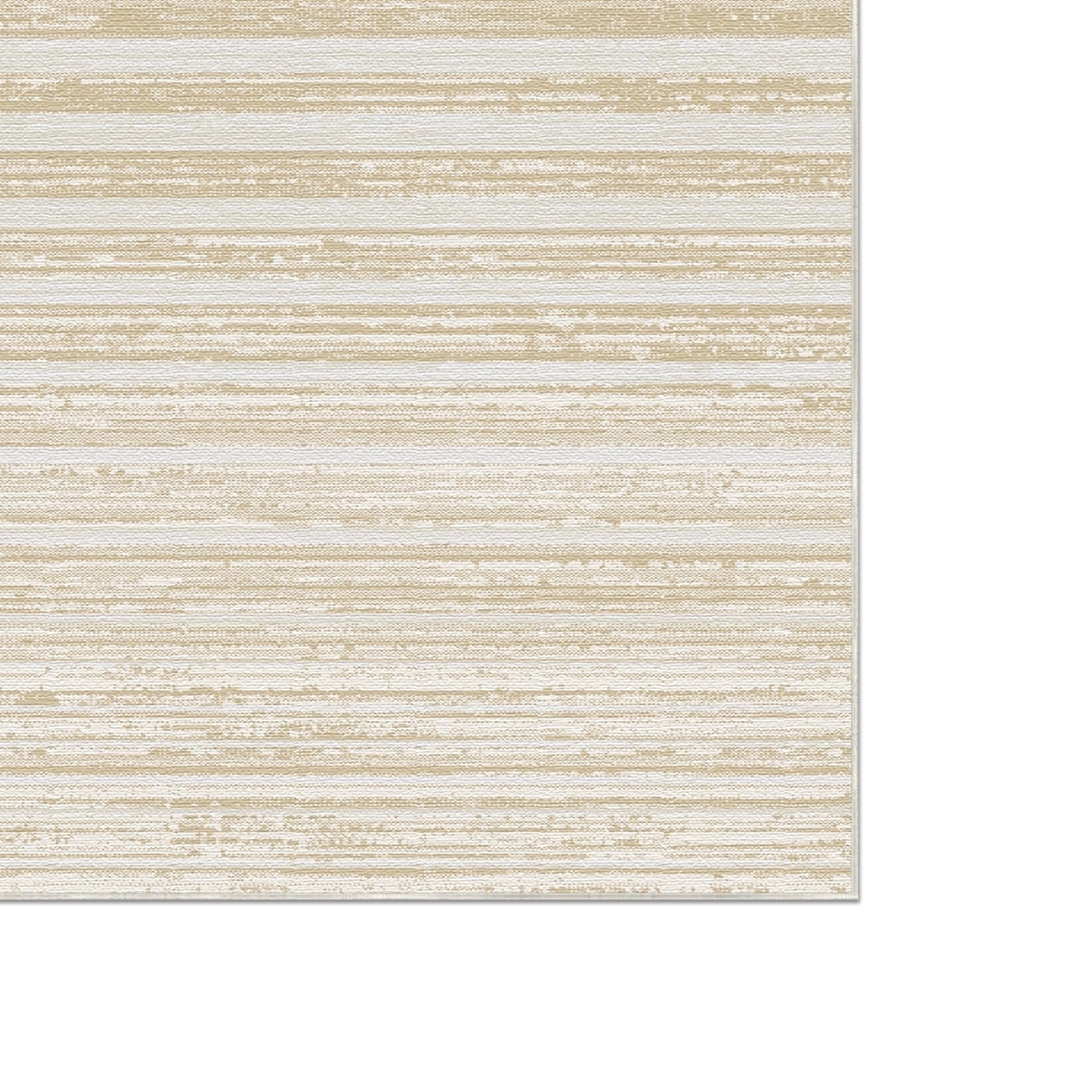 Sandstone Beige Linear Textured Rug
