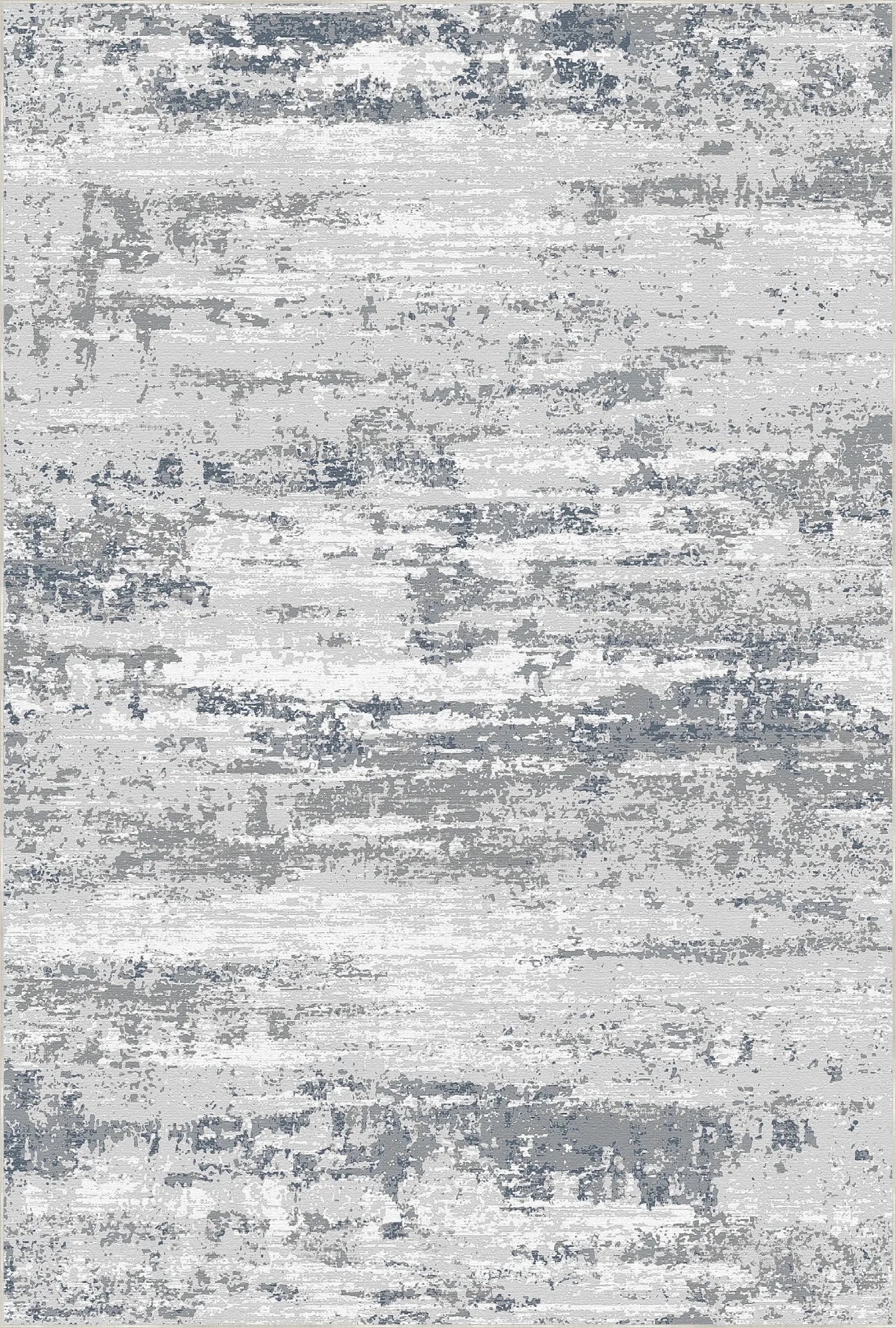 Azure Horizon Distressed Abstract Rug