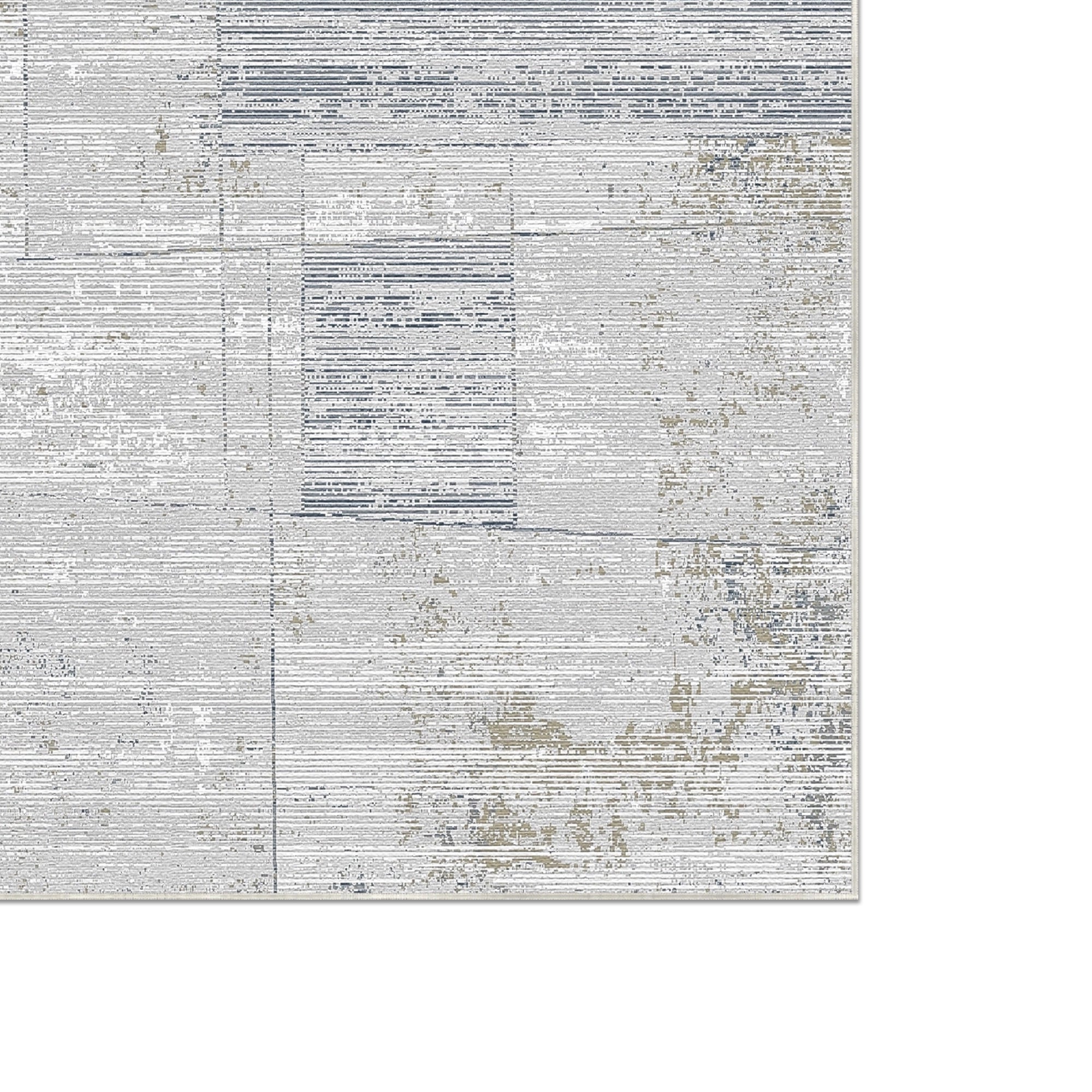 Oceanic Grid Linear Abstract Rug