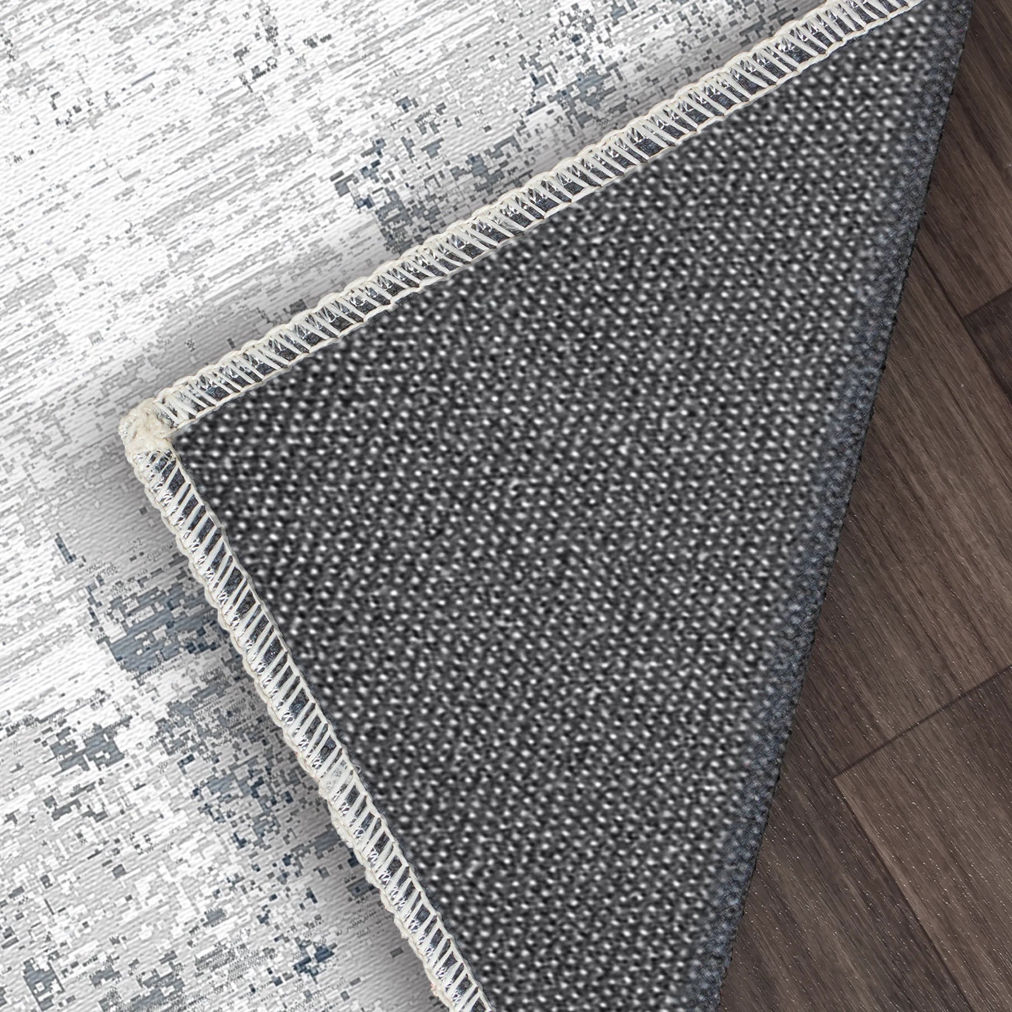 Celestial Mist Distressed Abstract Rug