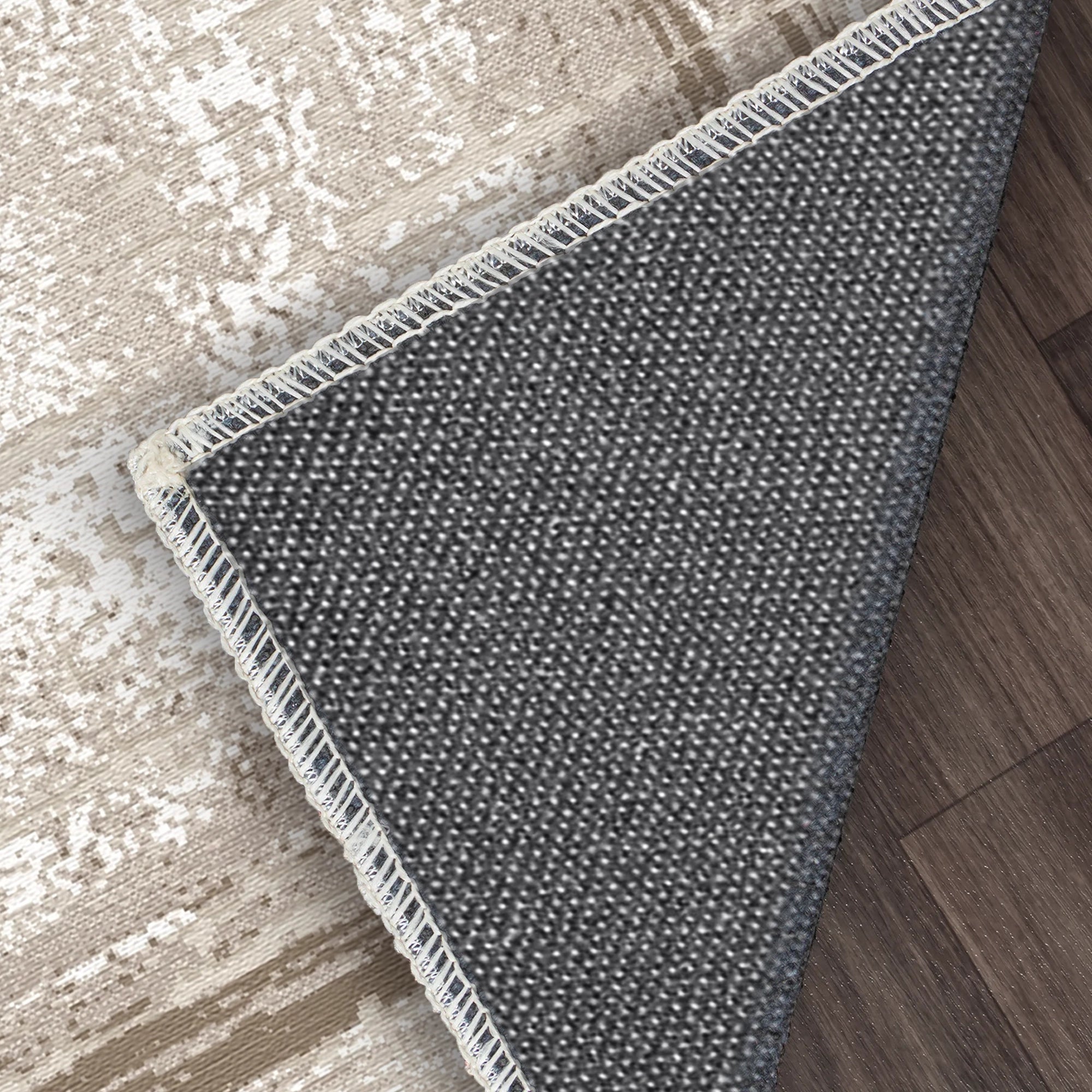 Sandstone Frame Distressed Abstract Rug