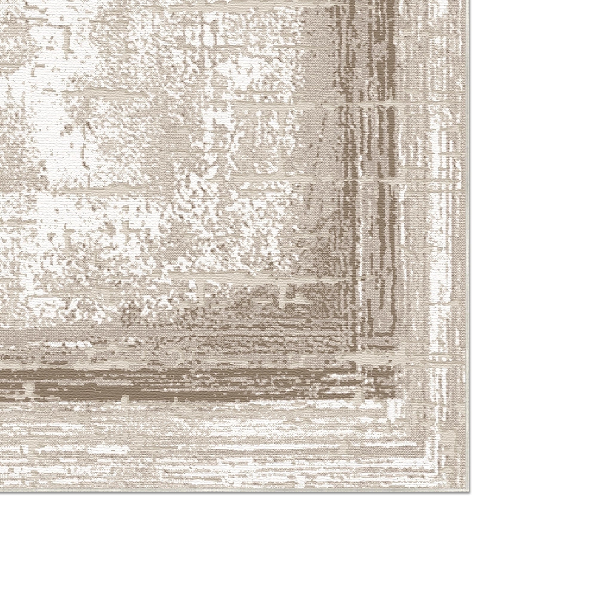 Sandstone Frame Distressed Abstract Rug