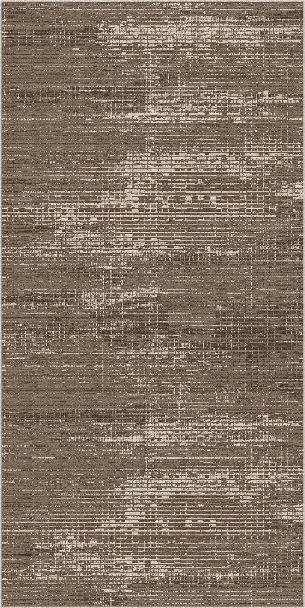 Tappeto Astratto a Mosaico Matrice Cacao