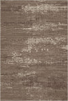 Cocoa Matrix Mosaic Abstract Rug Brown