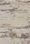 Espresso Glitch Mosaic Abstract Rug Beige