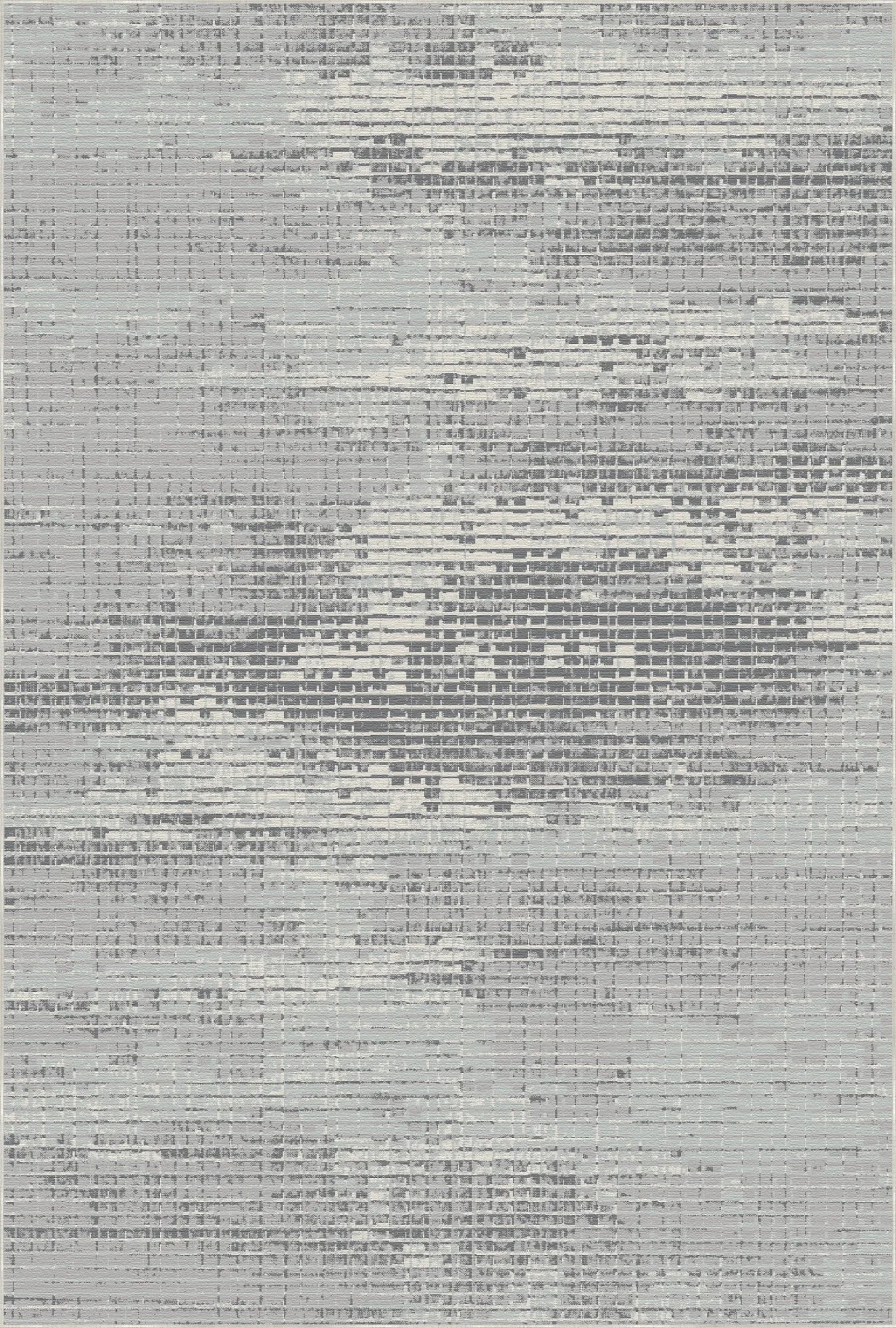 Graphite Matrix Mosaic Abstract Rug