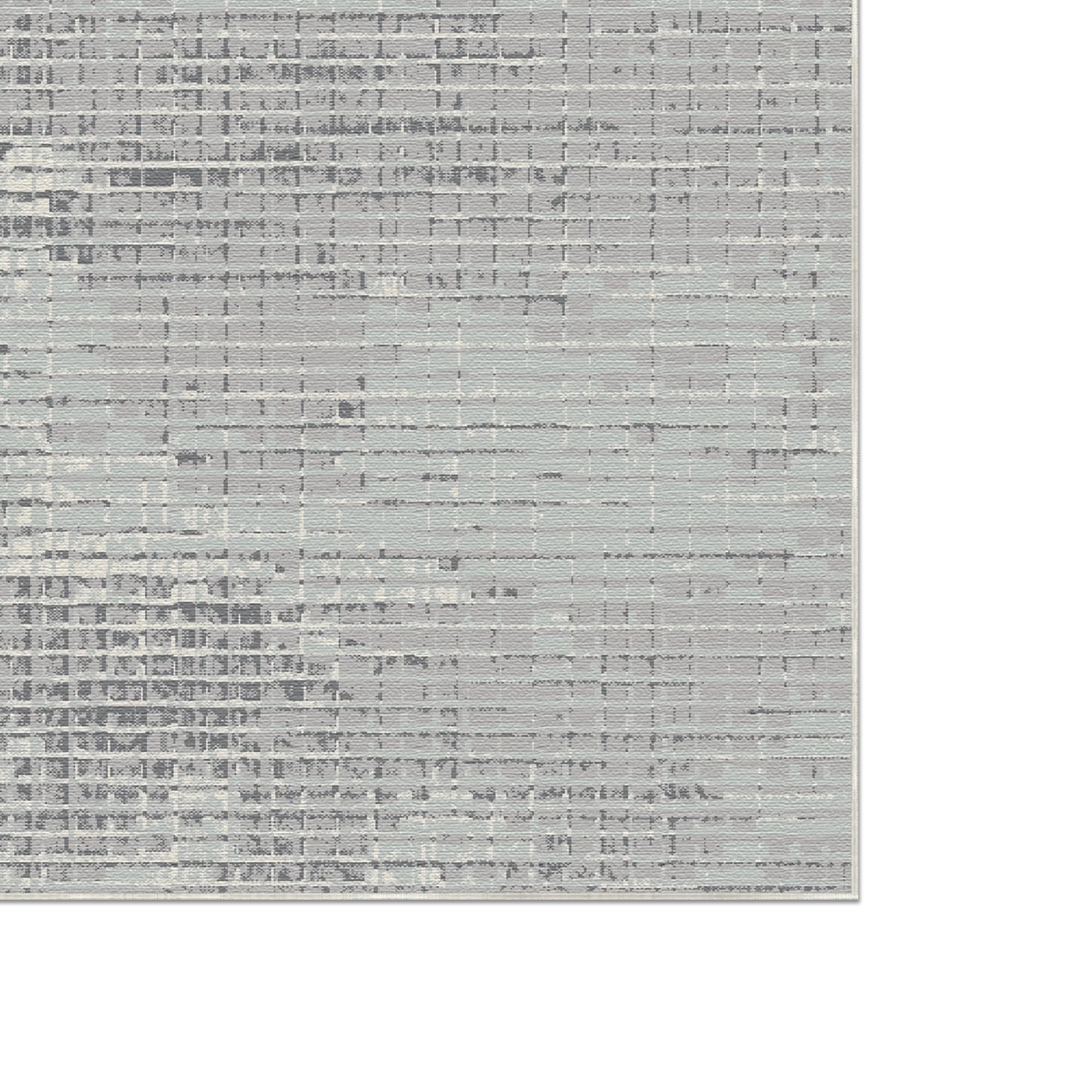 Graphite Matrix Mosaic Abstract Rug