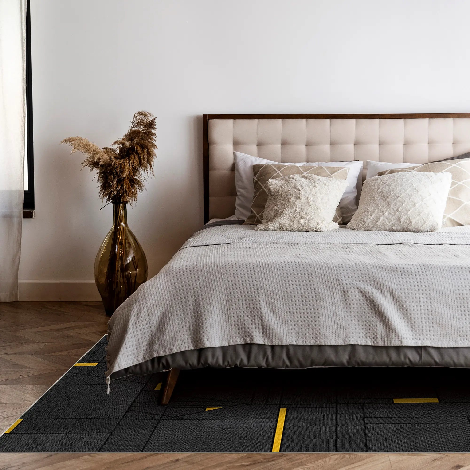 Cyber Axis Midnight & Volt Rug