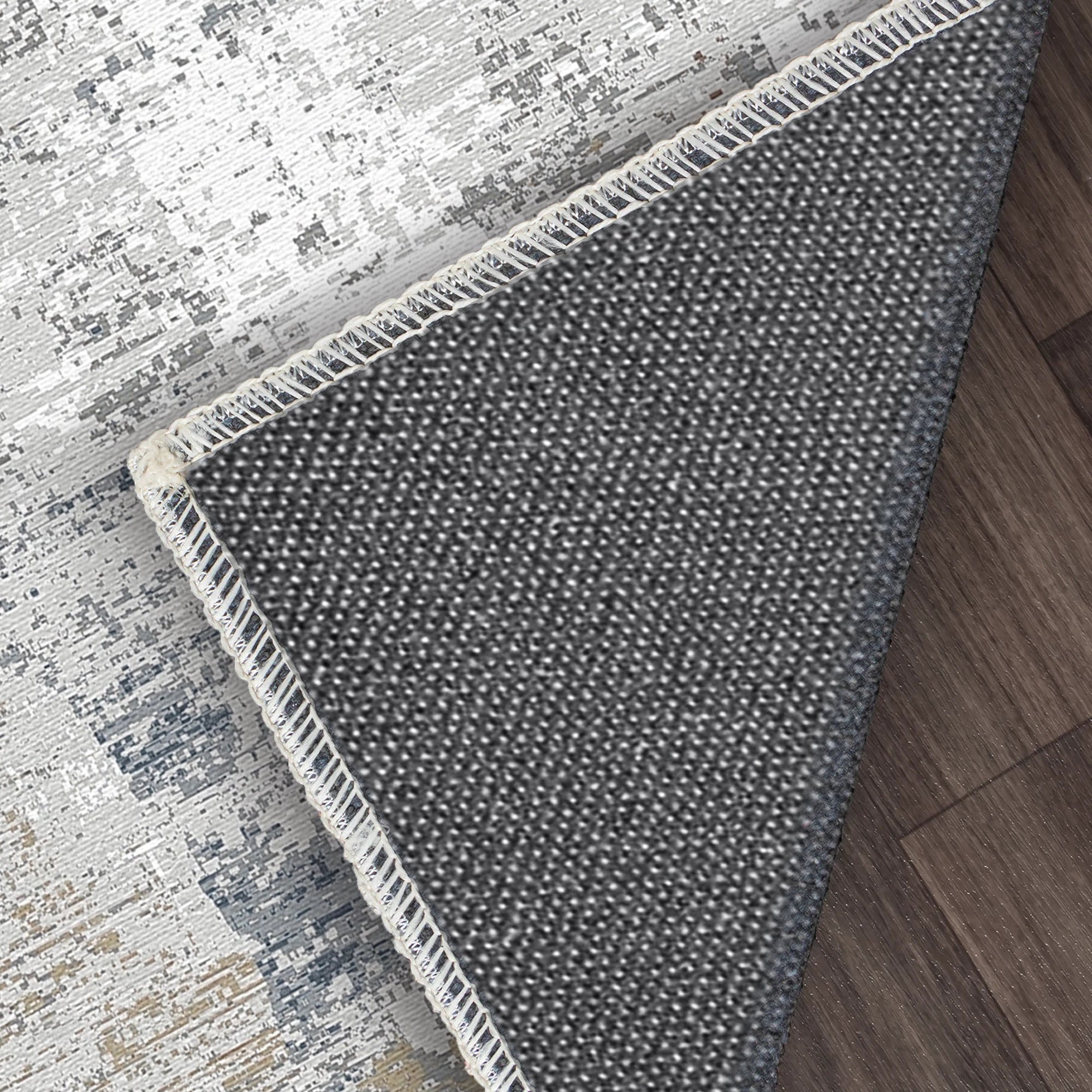 Radiant Patina Abstract Washable Rug