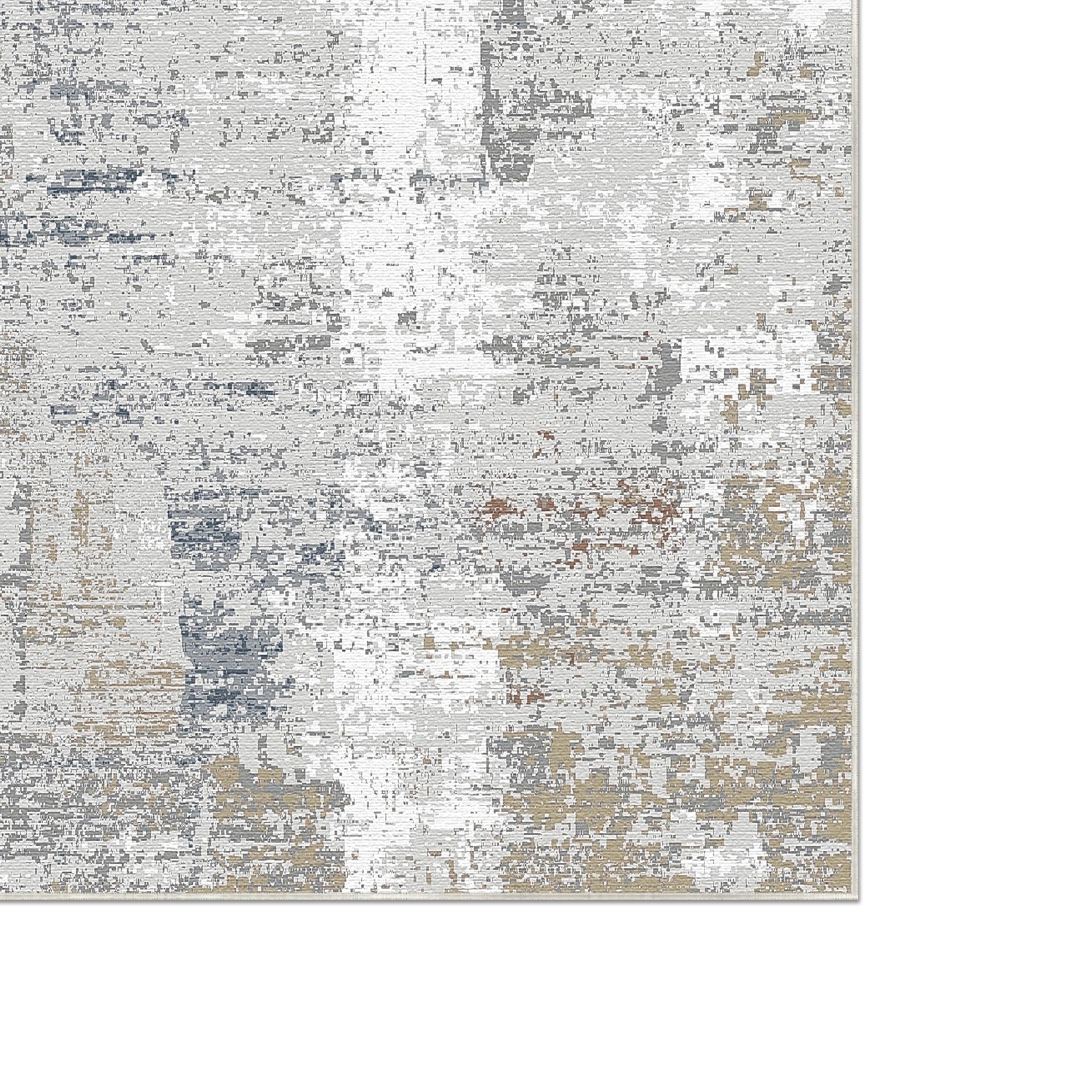 Radiant Patina Abstract Washable Rug