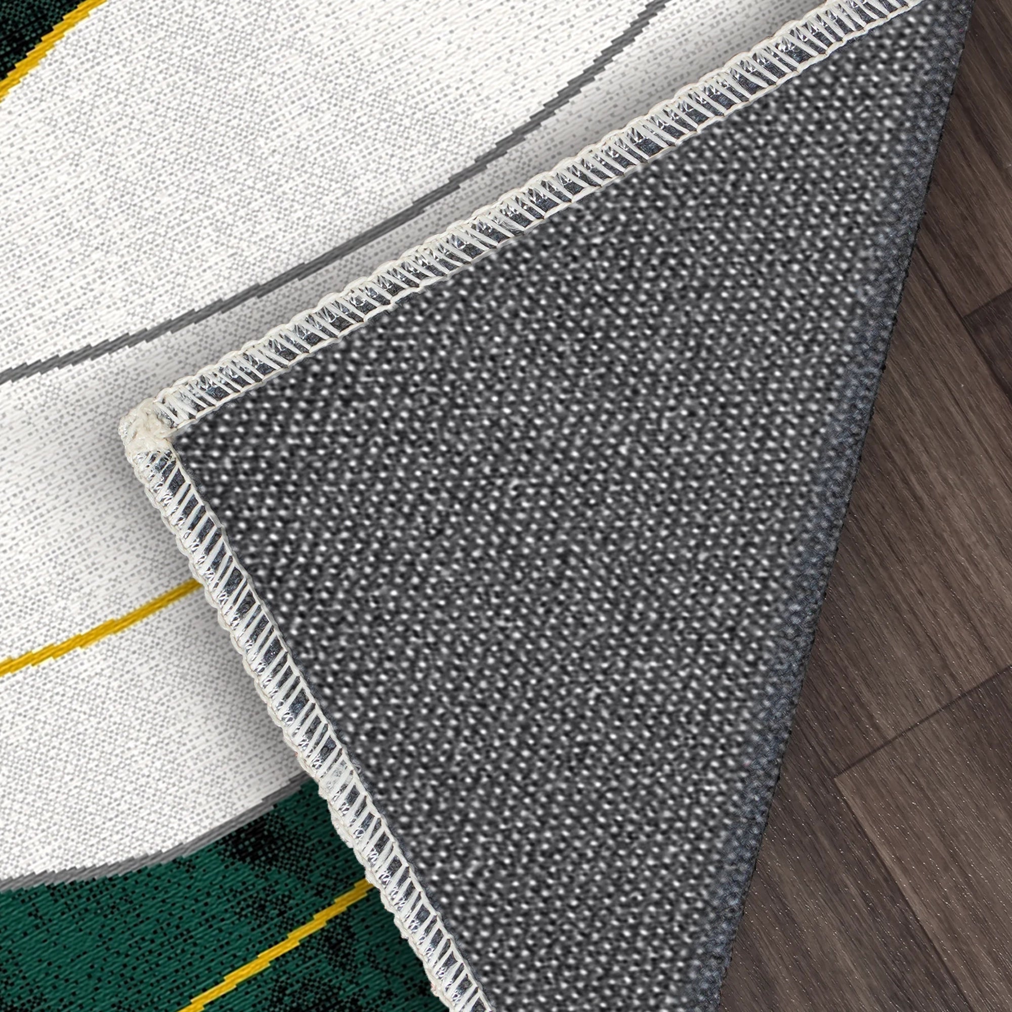 Emerald Horizon Fluid Abstract Rug