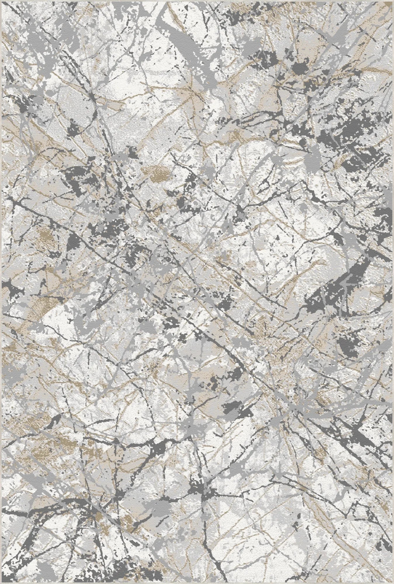Stellar Fractured Marble Abstract Rug