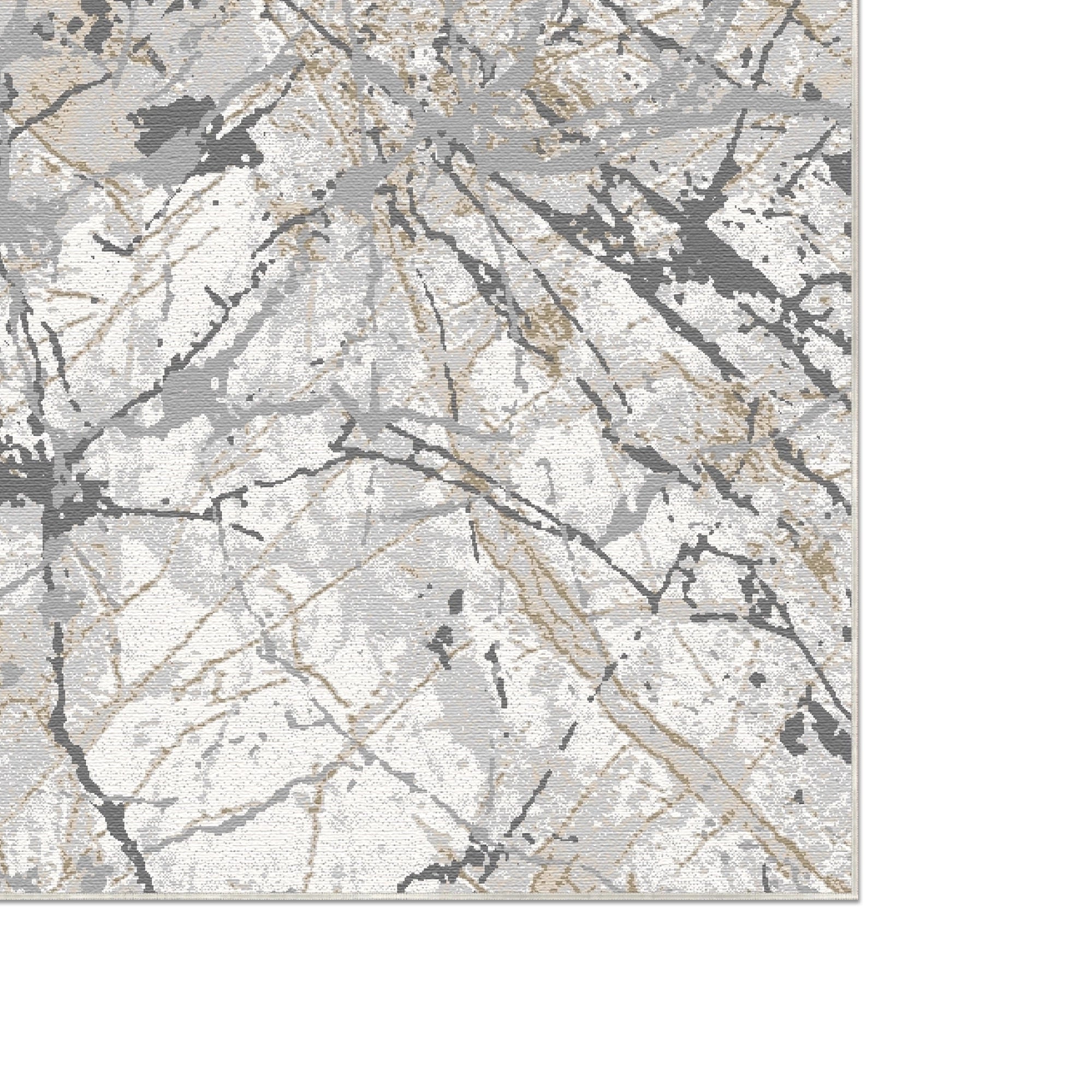 Stellar Fractured Marble Abstract Rug