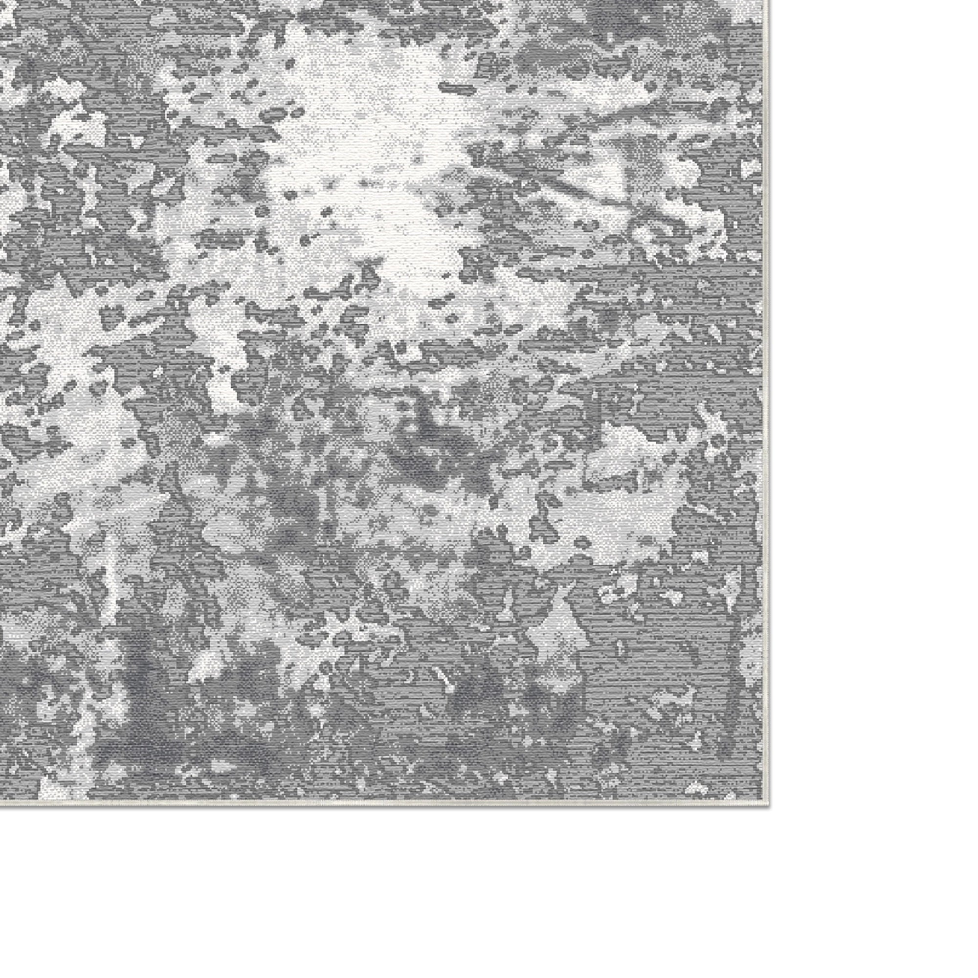 Slate Cloud Patina Abstract Rug