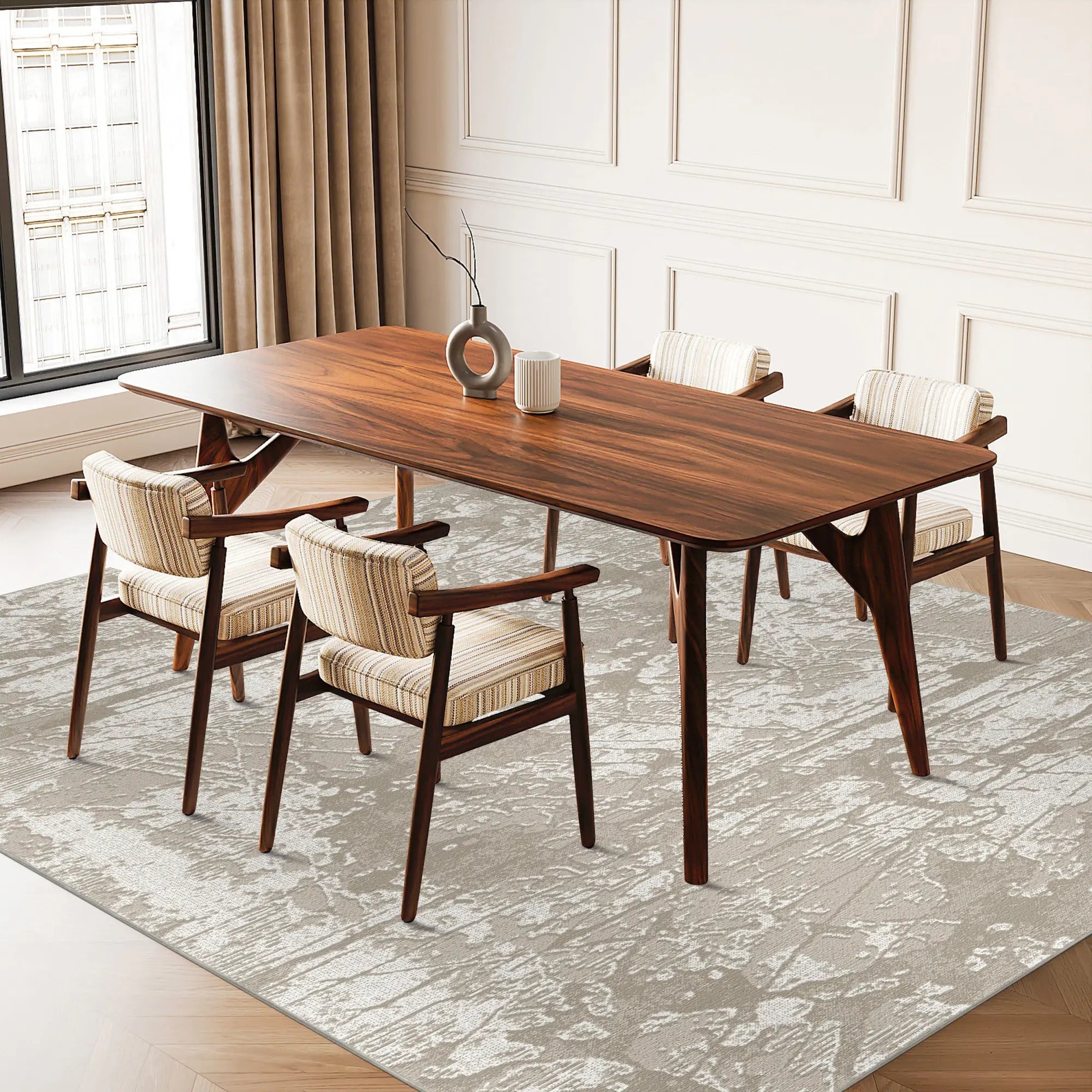 Alabaster Fissure Organic Rug