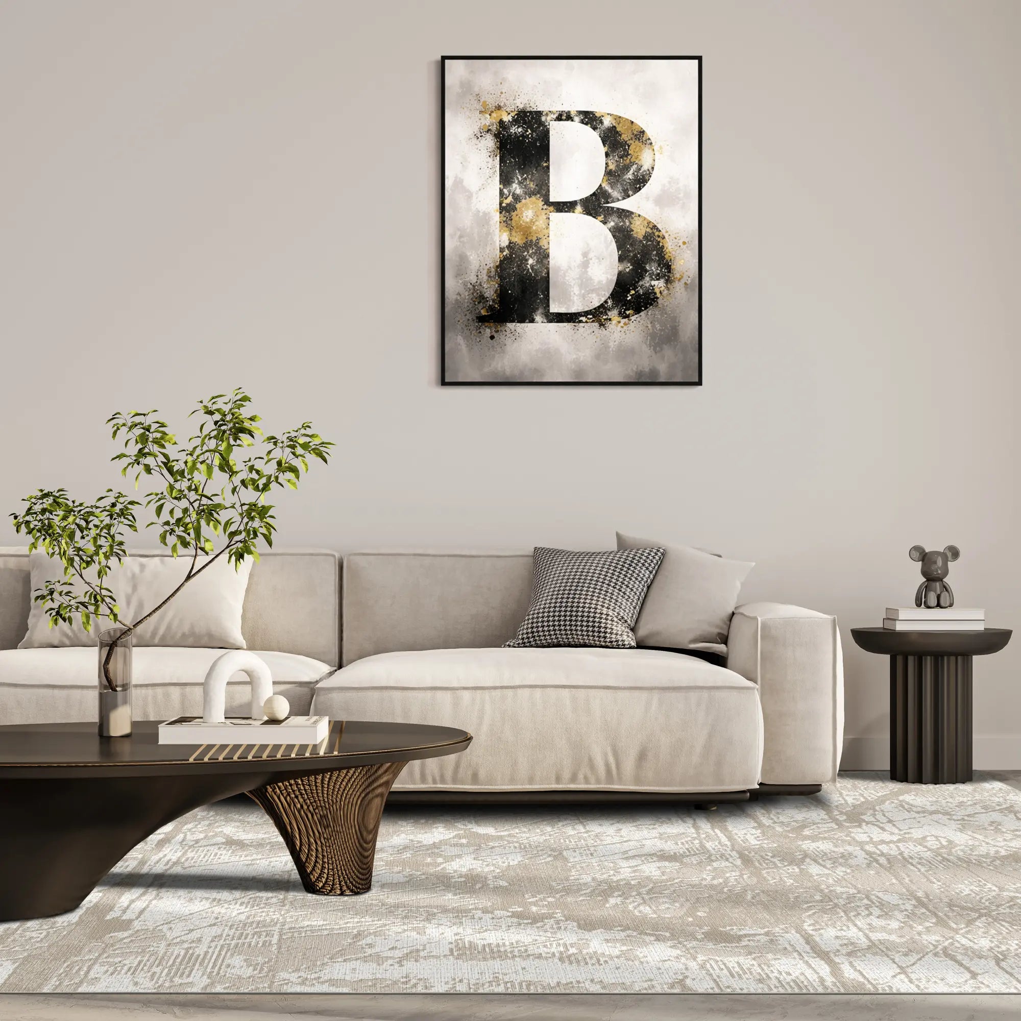 Alabaster Fissure Organic Rug