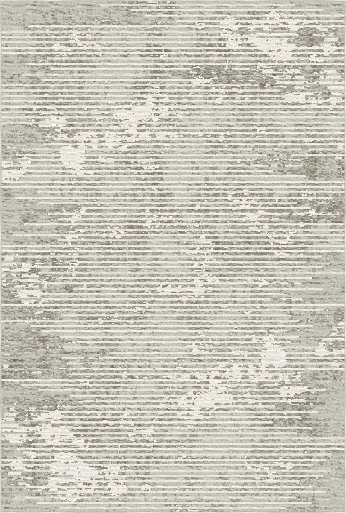 Ivory Horizon Linear Glitch Rug