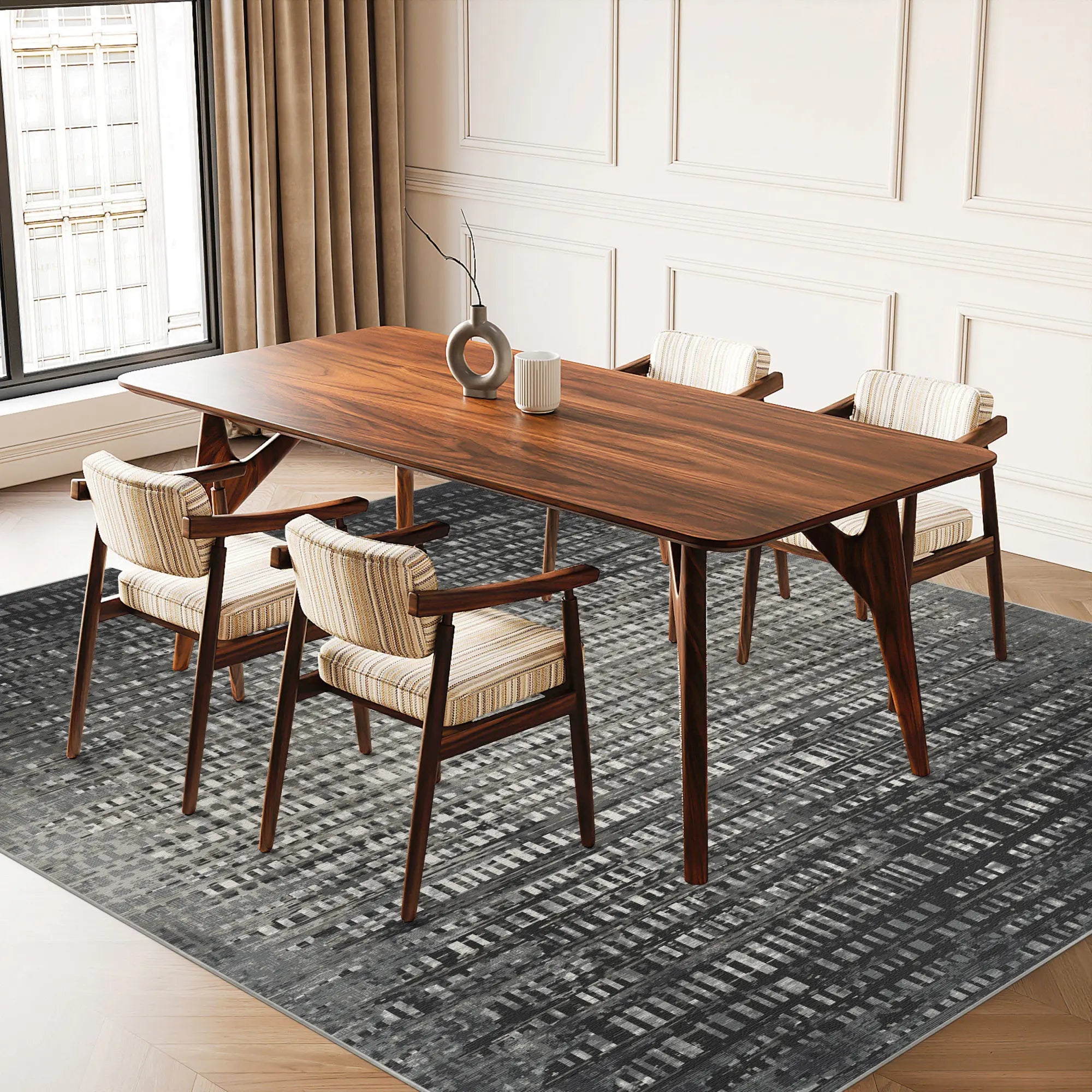 Slate Signal Digital Glitch Rug