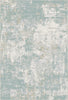 Serene Lagoon Distressed Abstract Rug 