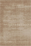 Terra Canyon Banded Geometric Rug Terracotta