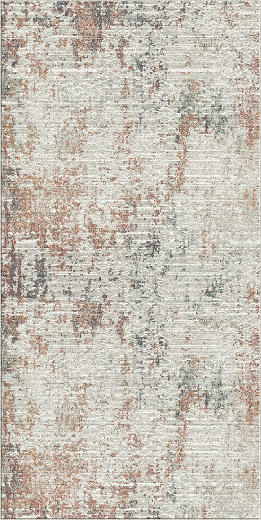 Tappeto Astratto Frammento Ruggine & Ardesia
