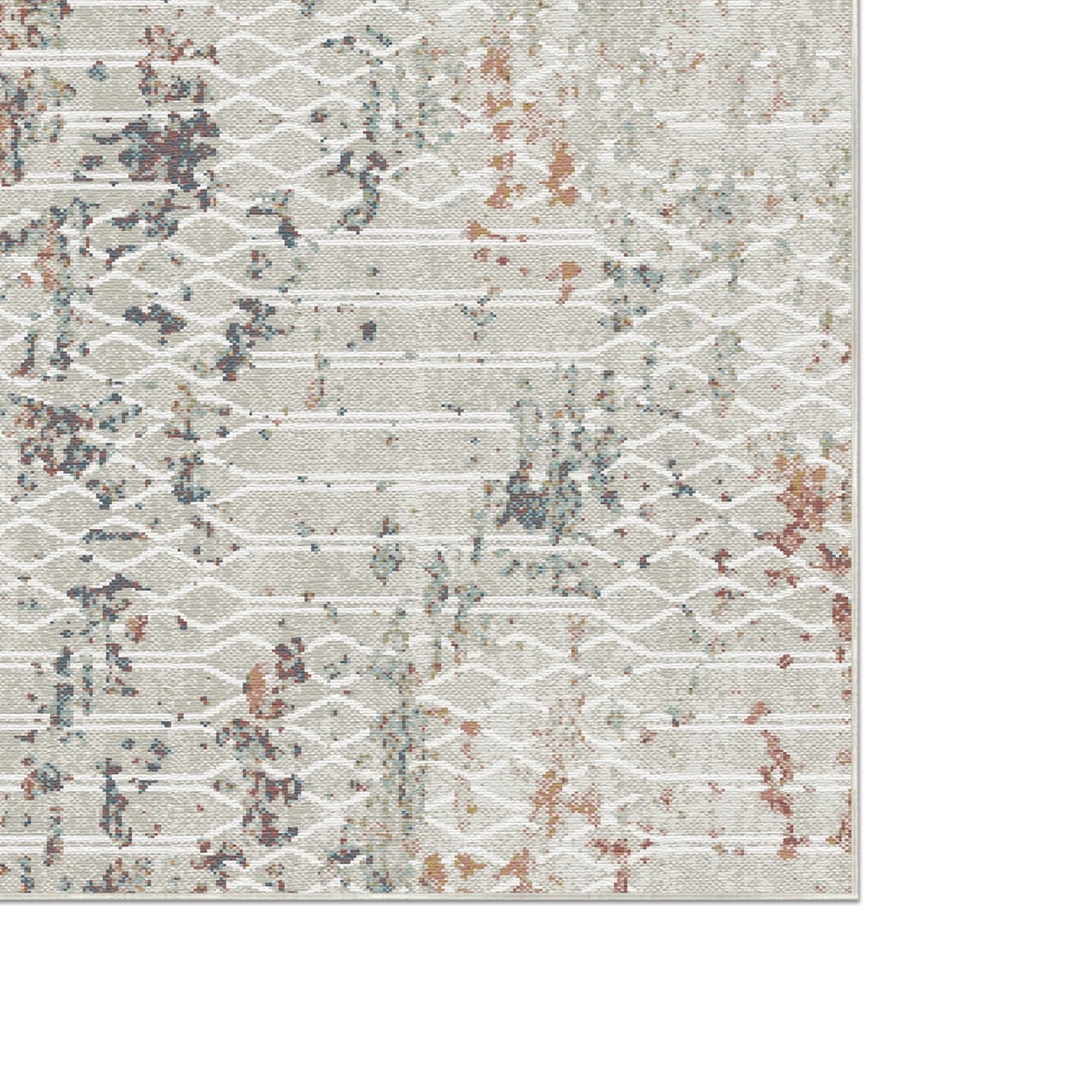 Rust & Slate Fragment Abstract Rug