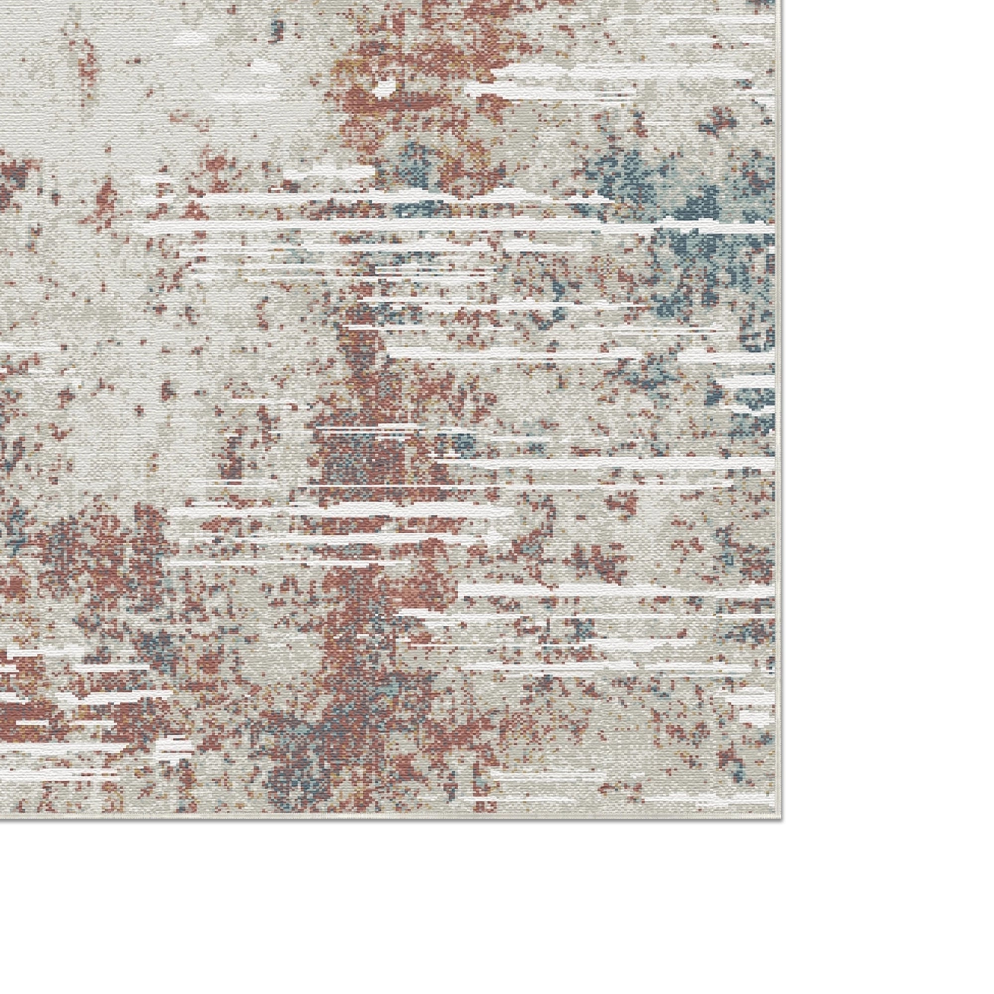 Copper Tide Industrial Abstract Rug