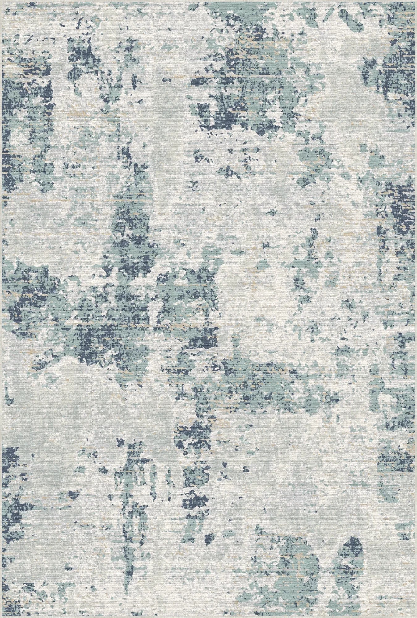 Arctic Tide Distressed Abstract Rug