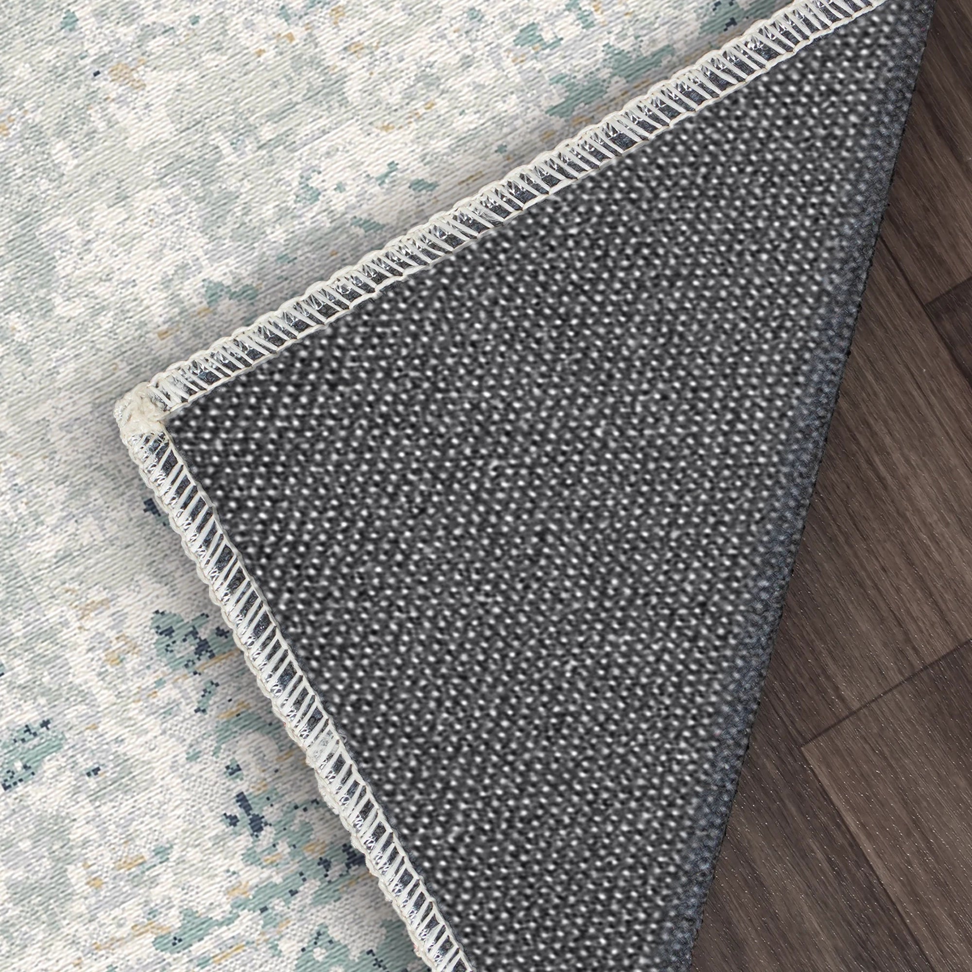 Arctic Tide Distressed Abstract Rug