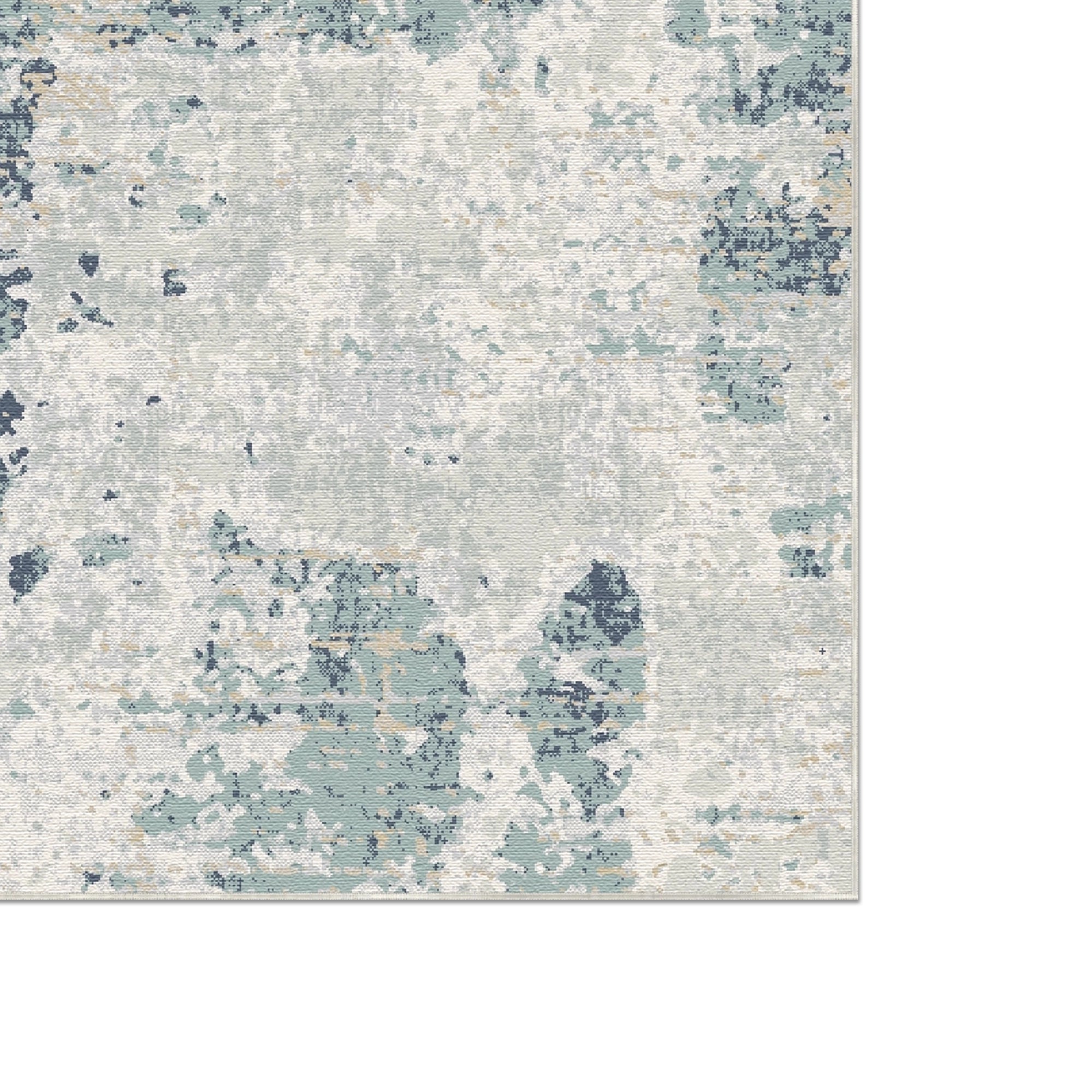 Arctic Tide Distressed Abstract Rug