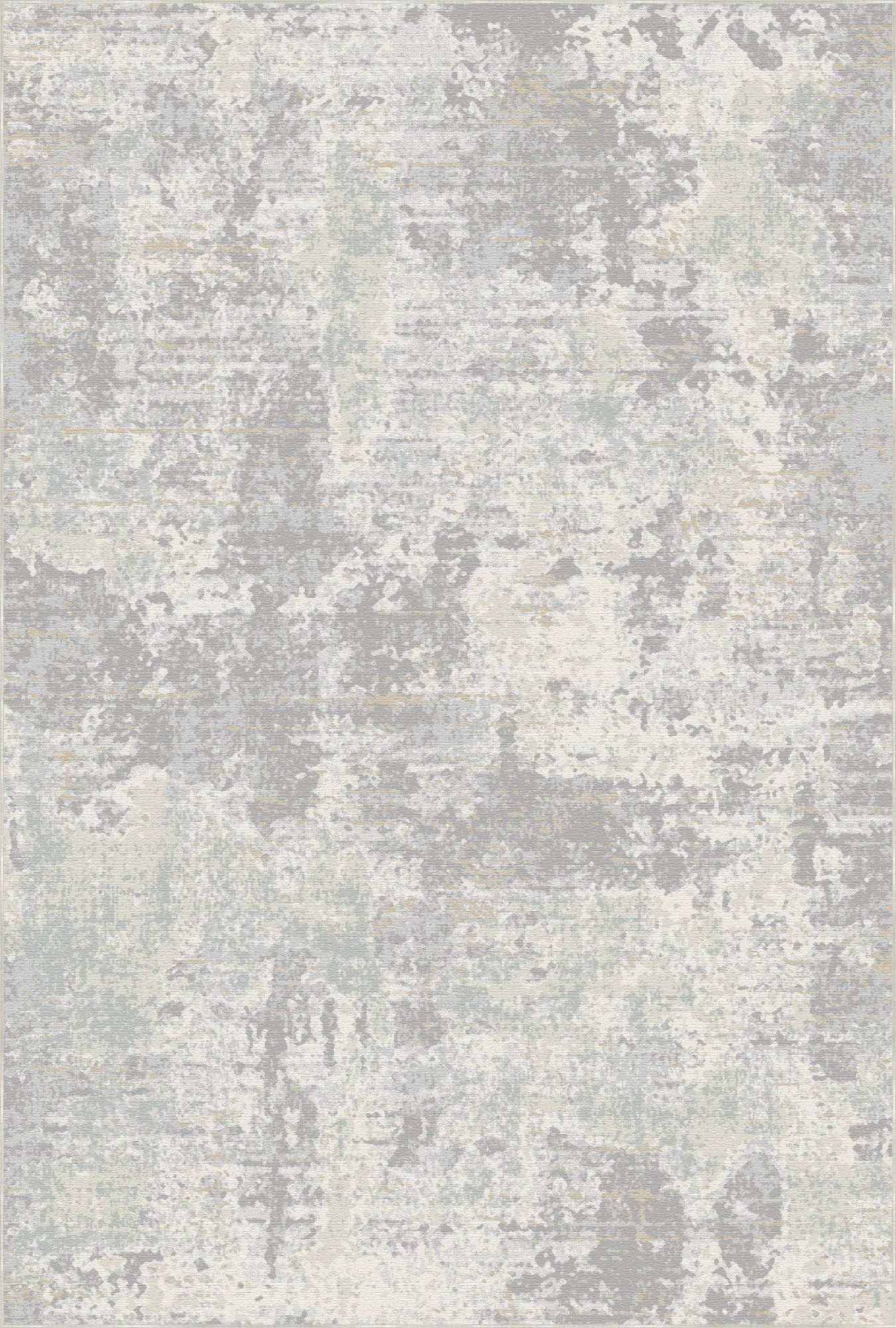 Silver Mist Distressed Abstract Rug
