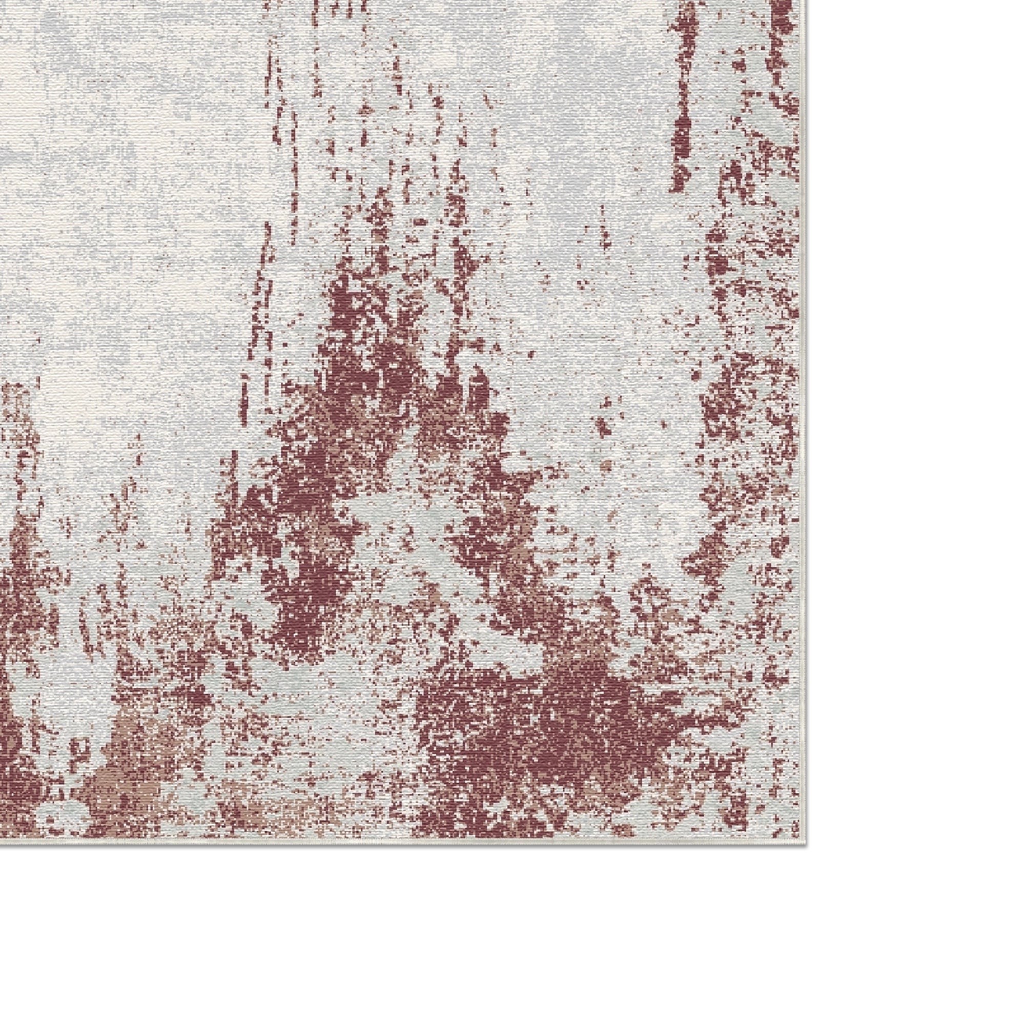 Merlot Drift Distressed Industrial Rug