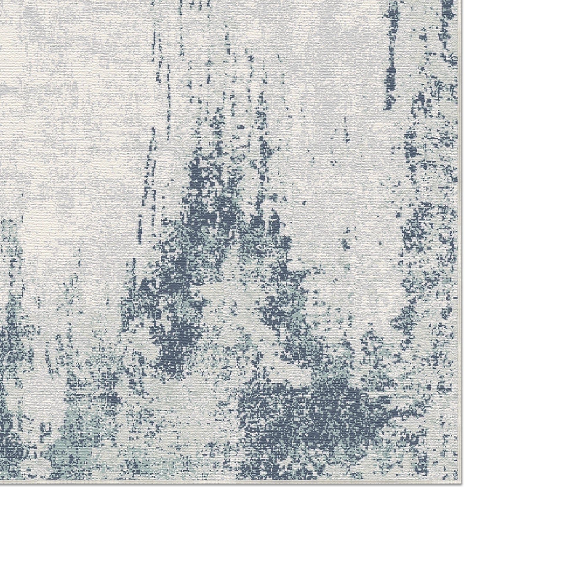 Slate Blue Drift Distressed Industrial Rug