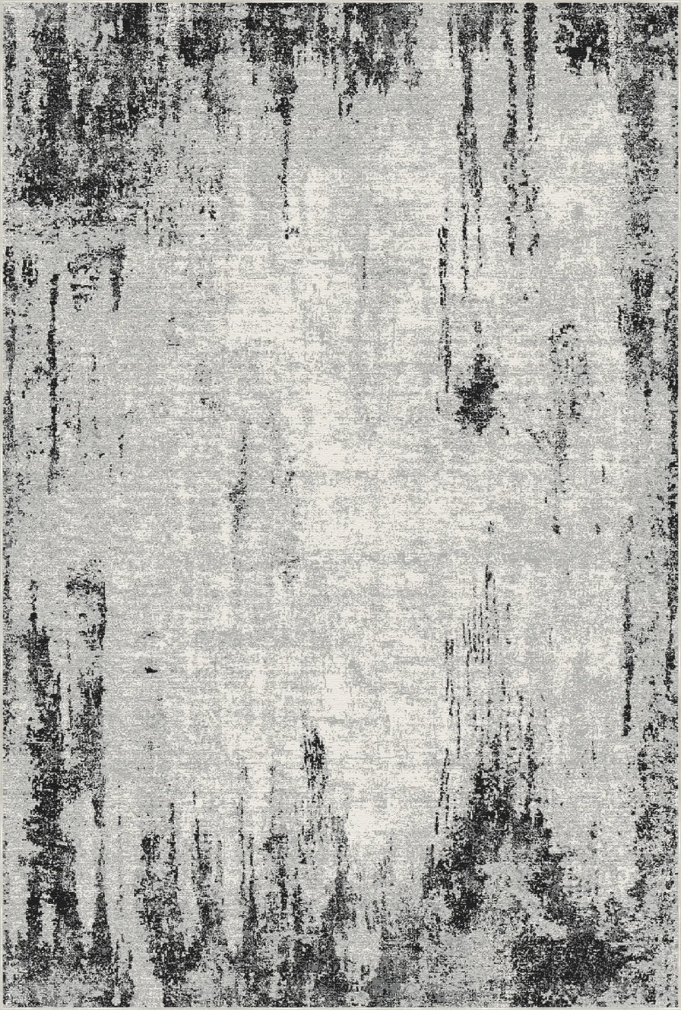 Charcoal Drift Distressed Industrial Rug