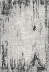 Charcoal Drift Distressed Industrial Rug Black