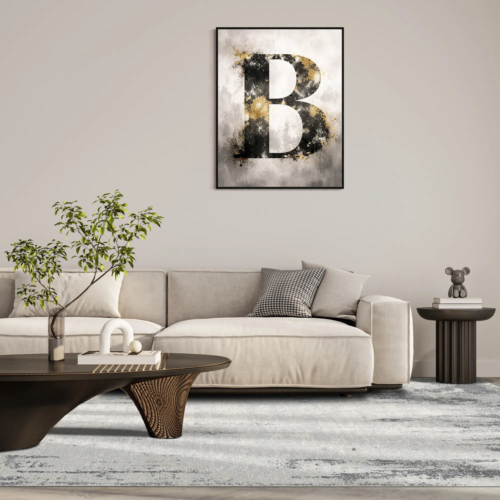 Ash Drift Distressed Industrial Rug