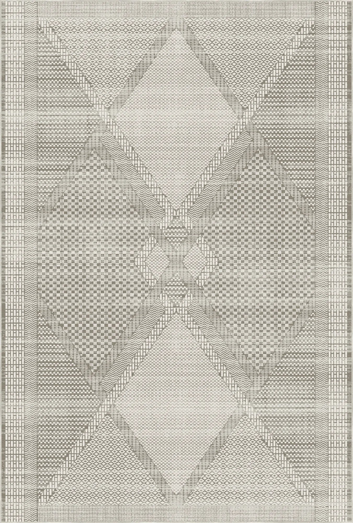 Sandstone Prism Mosaic Geometric Rug