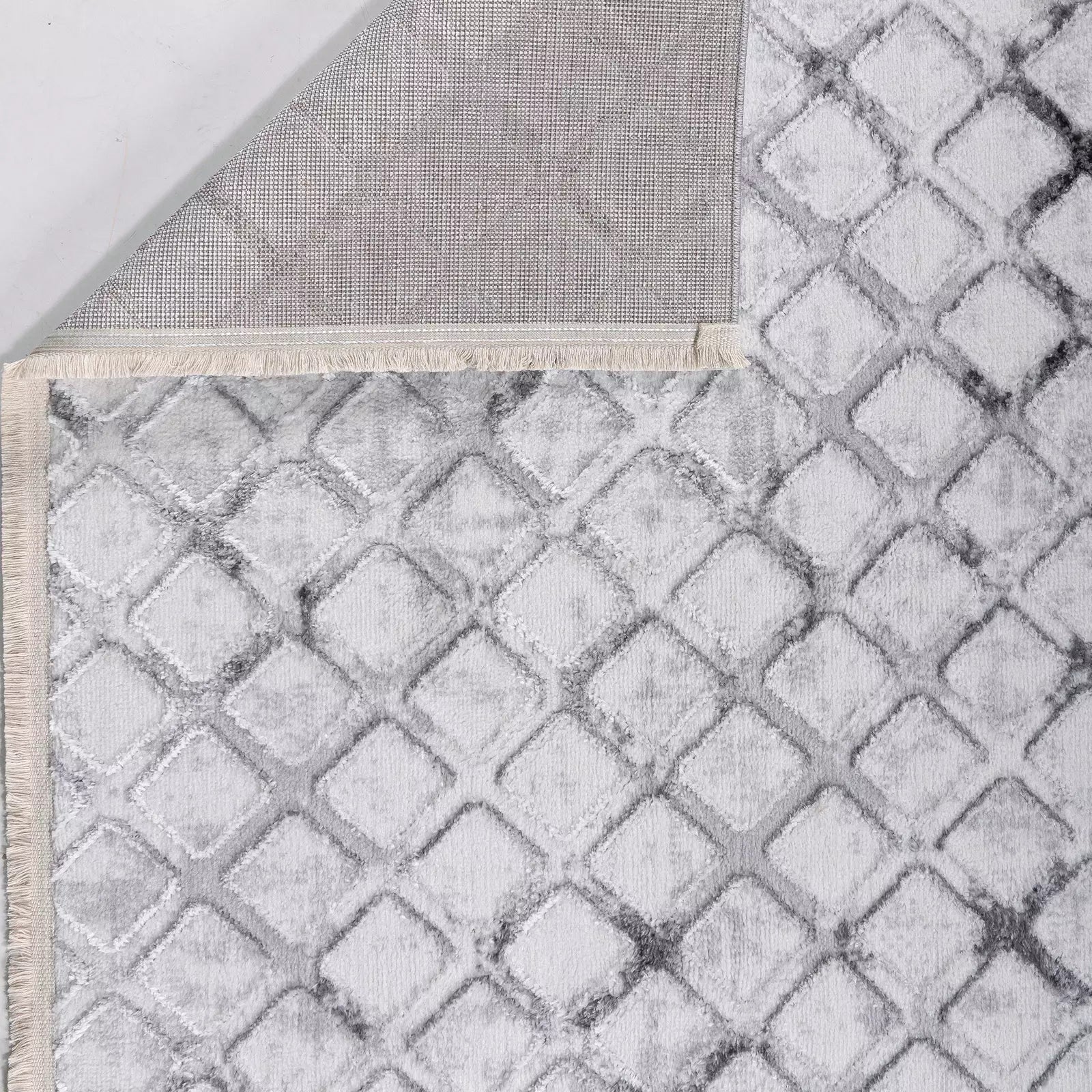 Metro Modern Woven Rug Gray - Bella Rugs