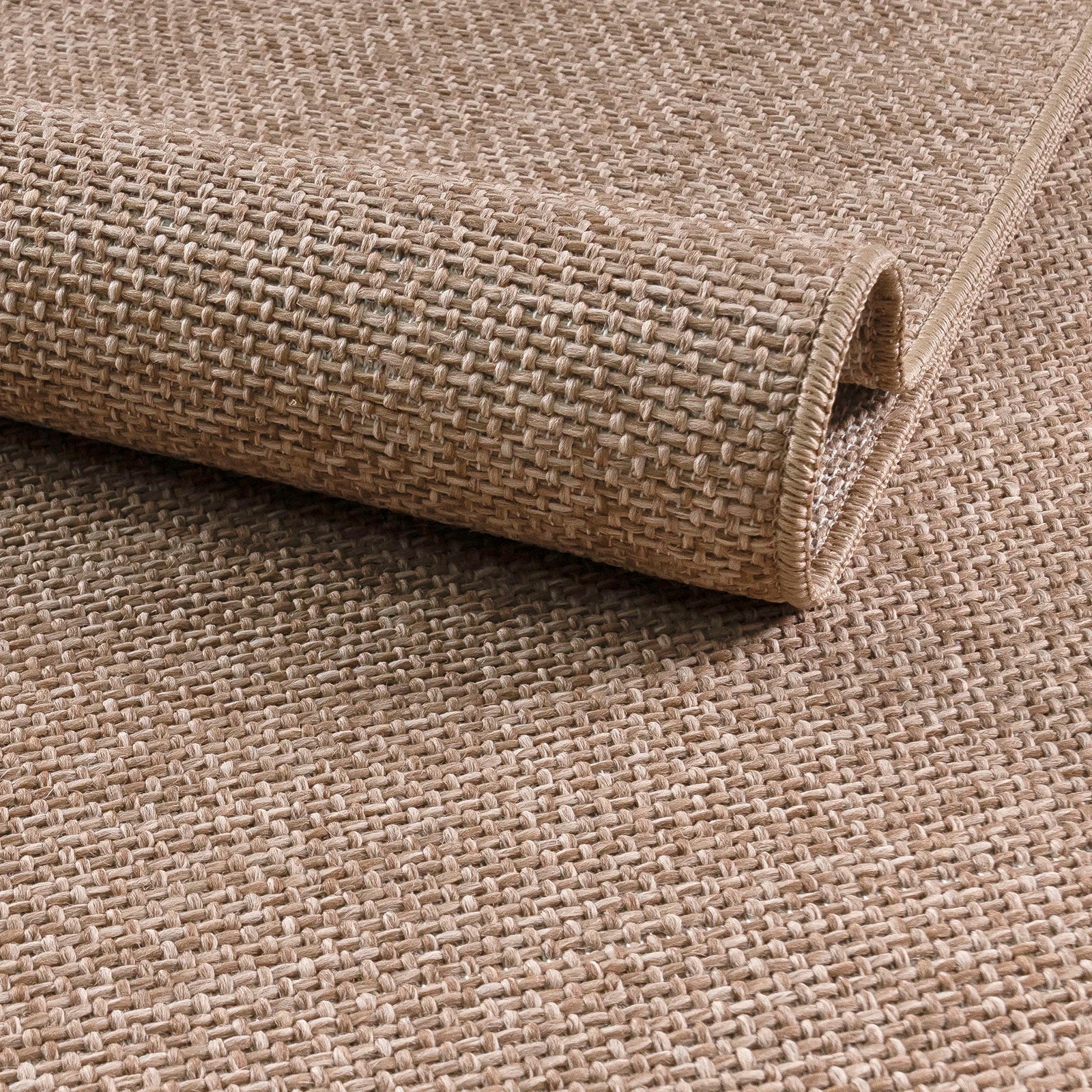 Taupe Minimal Sisal Jute Rug
