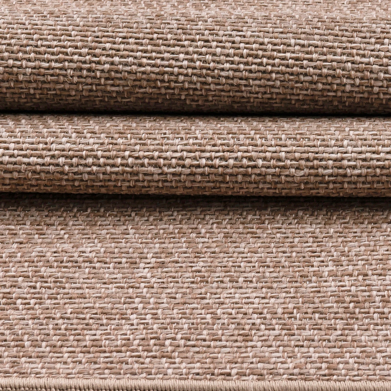 Taupe Minimal Sisal Jute Rug