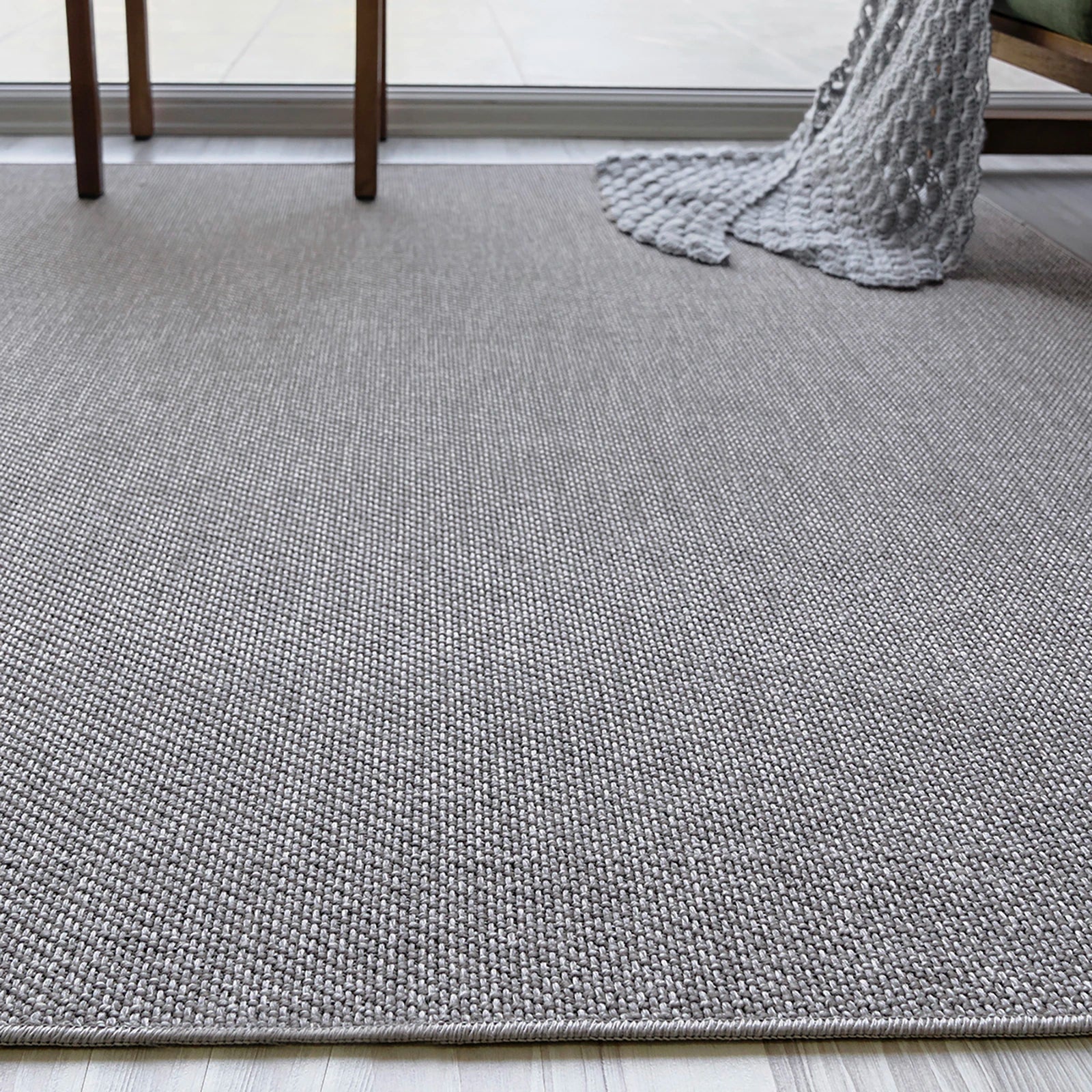 Ash Minimal Sisal Woven Rug