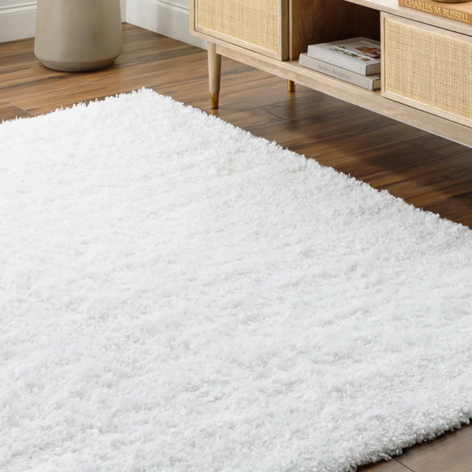 Velvet White Soft Touch Rug